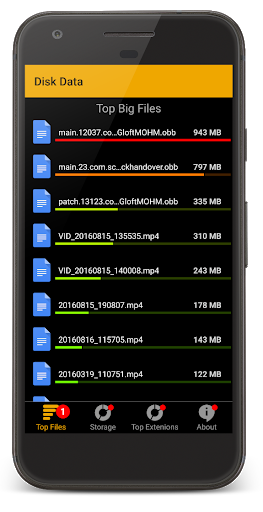 اسکرین شات برنامه Storage Space GB Scan (Disk Data) 6