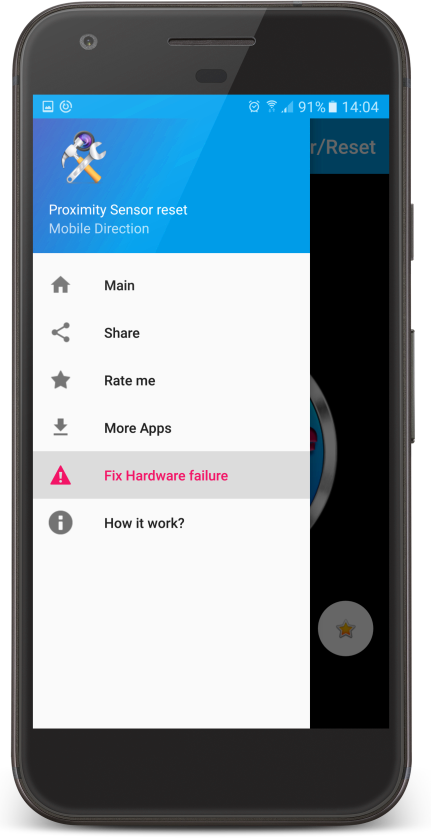 اسکرین شات برنامه Proximity Sensor Reset/Fix 7