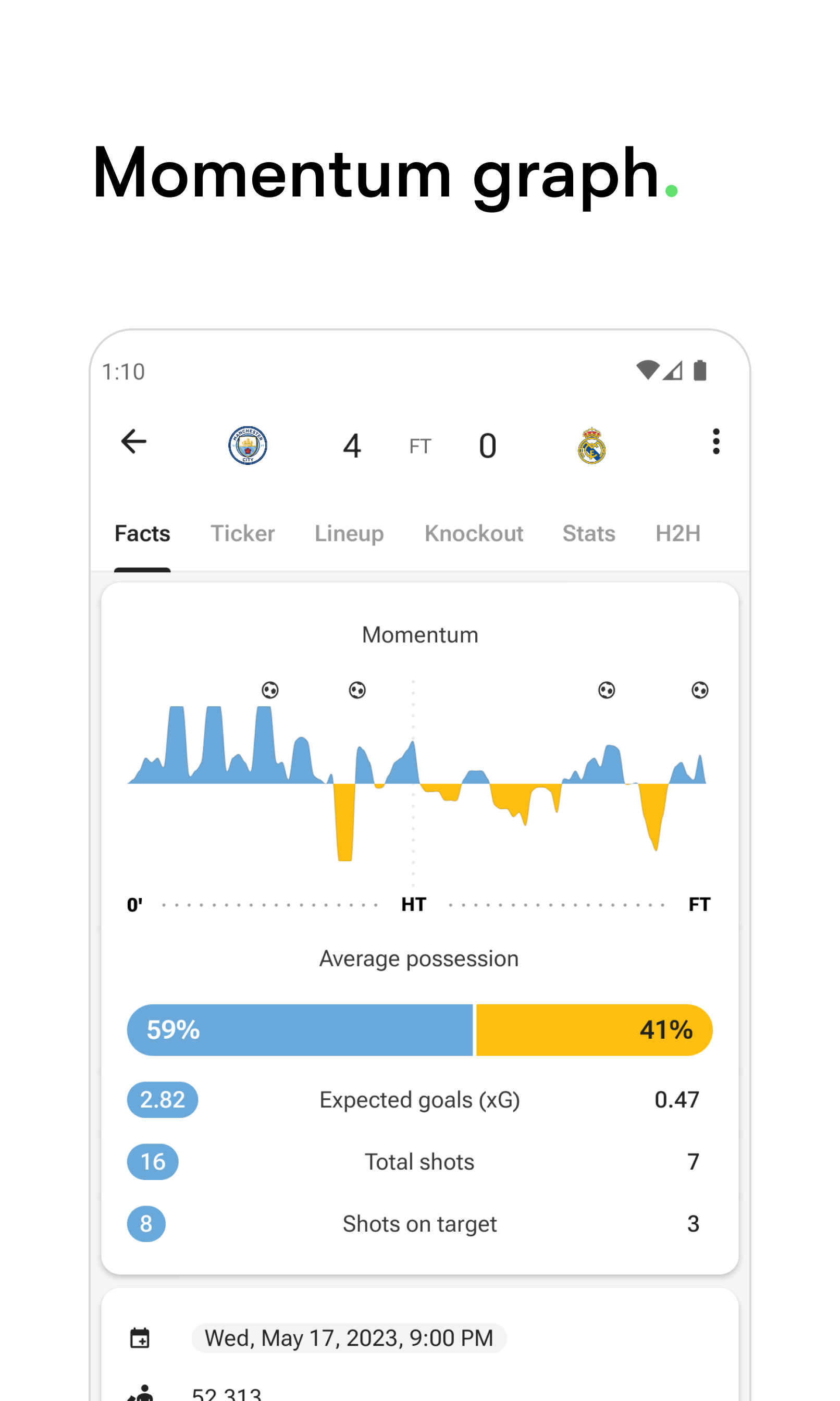 اسکرین شات 2 برنامه FotMob - Soccer Live Scores