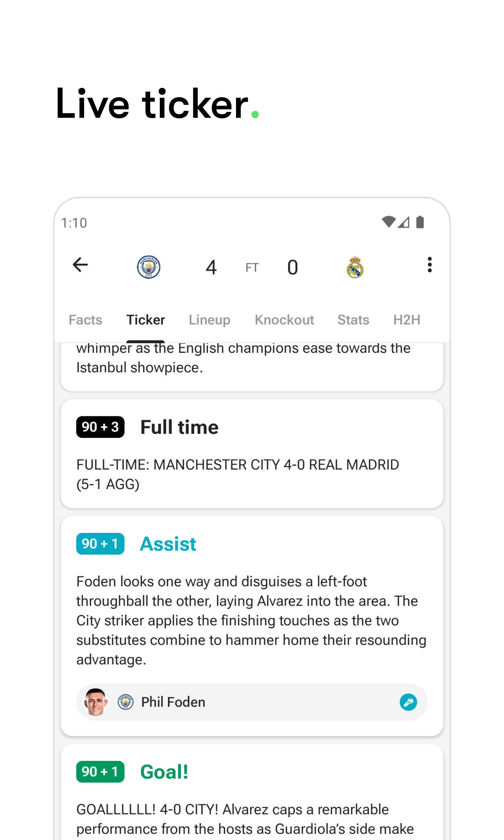 اسکرین شات 7 برنامه FotMob - Soccer Live Scores
