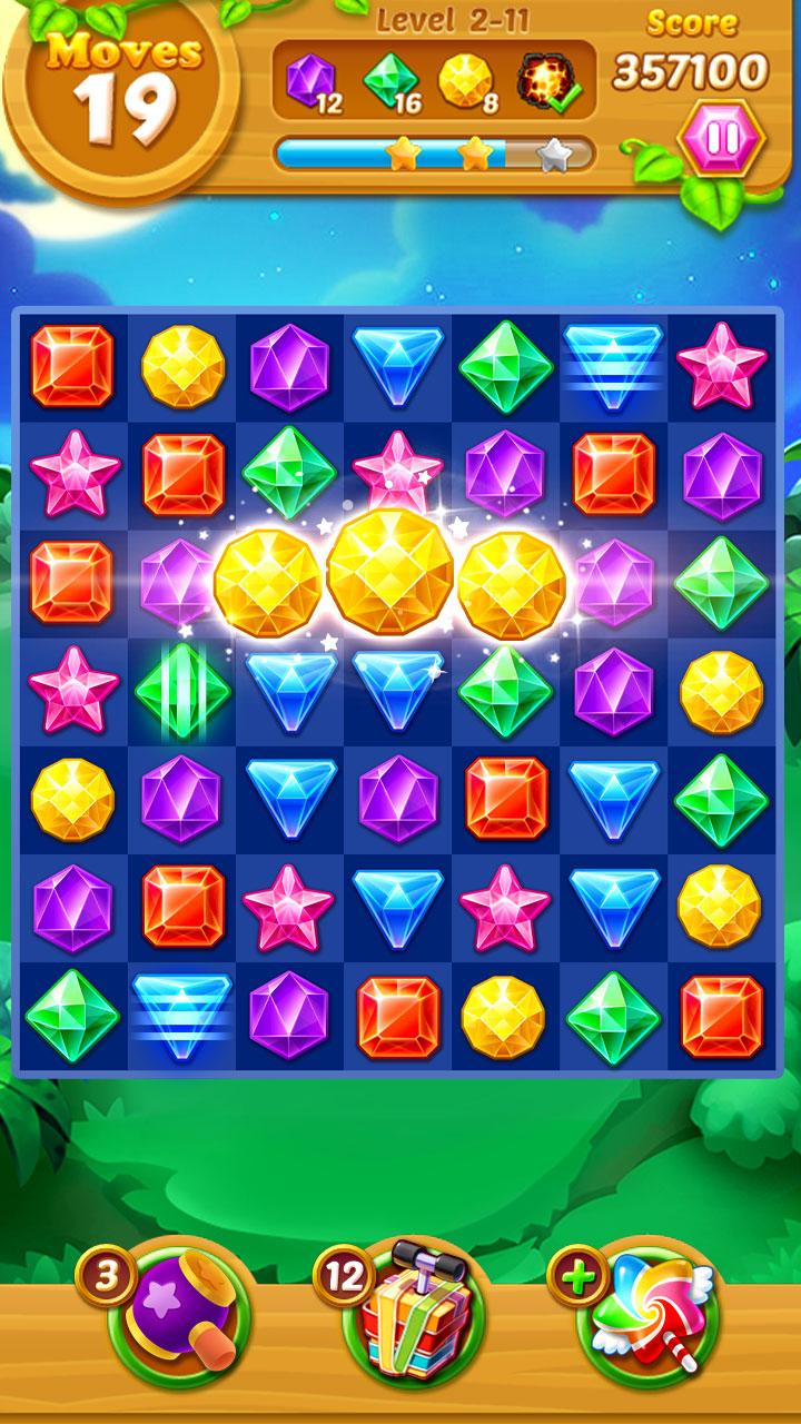 اسکرین شات 1 بازی Jewels Track - Match 3 Puzzle