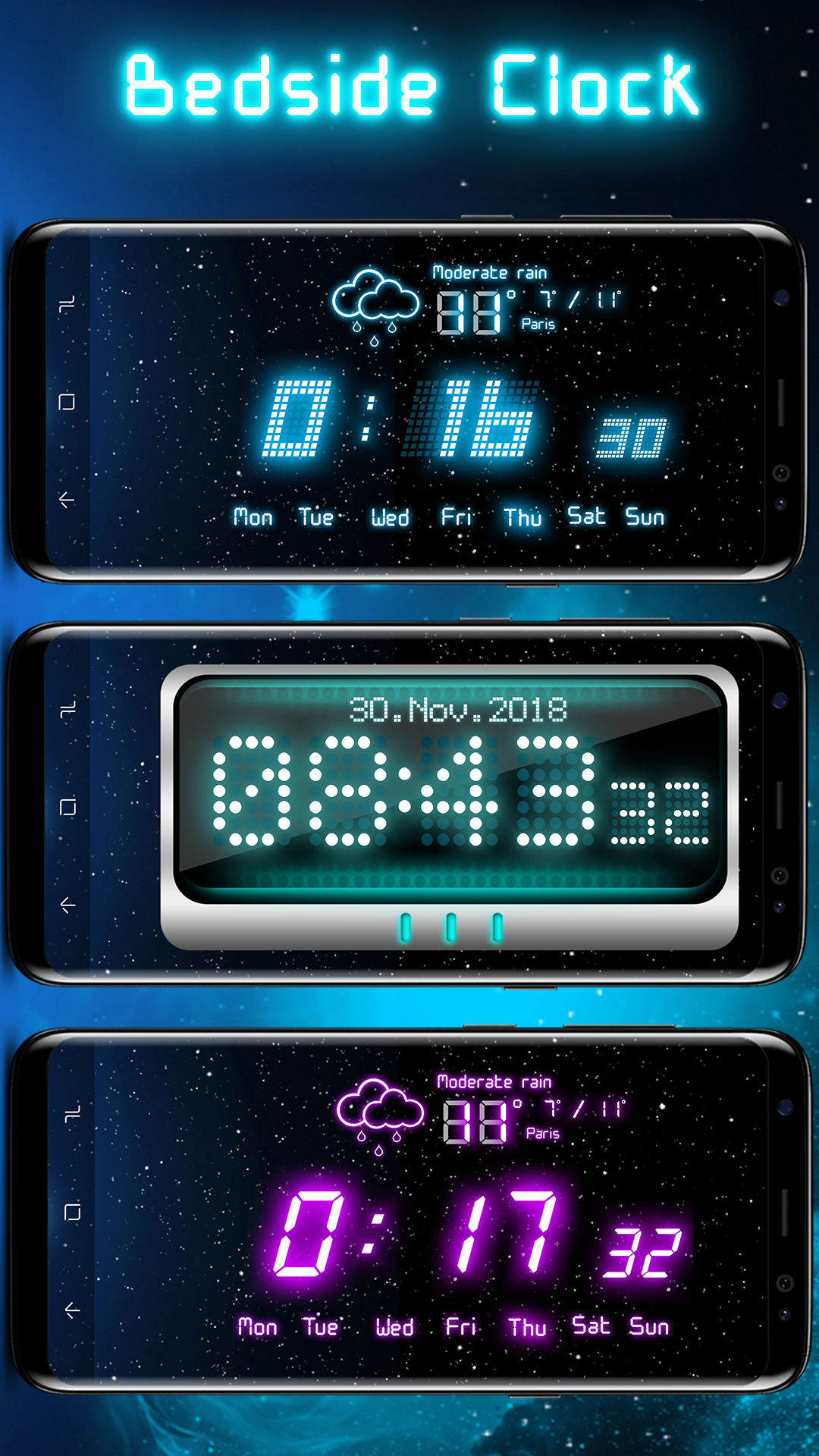 اسکرین شات 4 برنامه Digital Alarm Clock