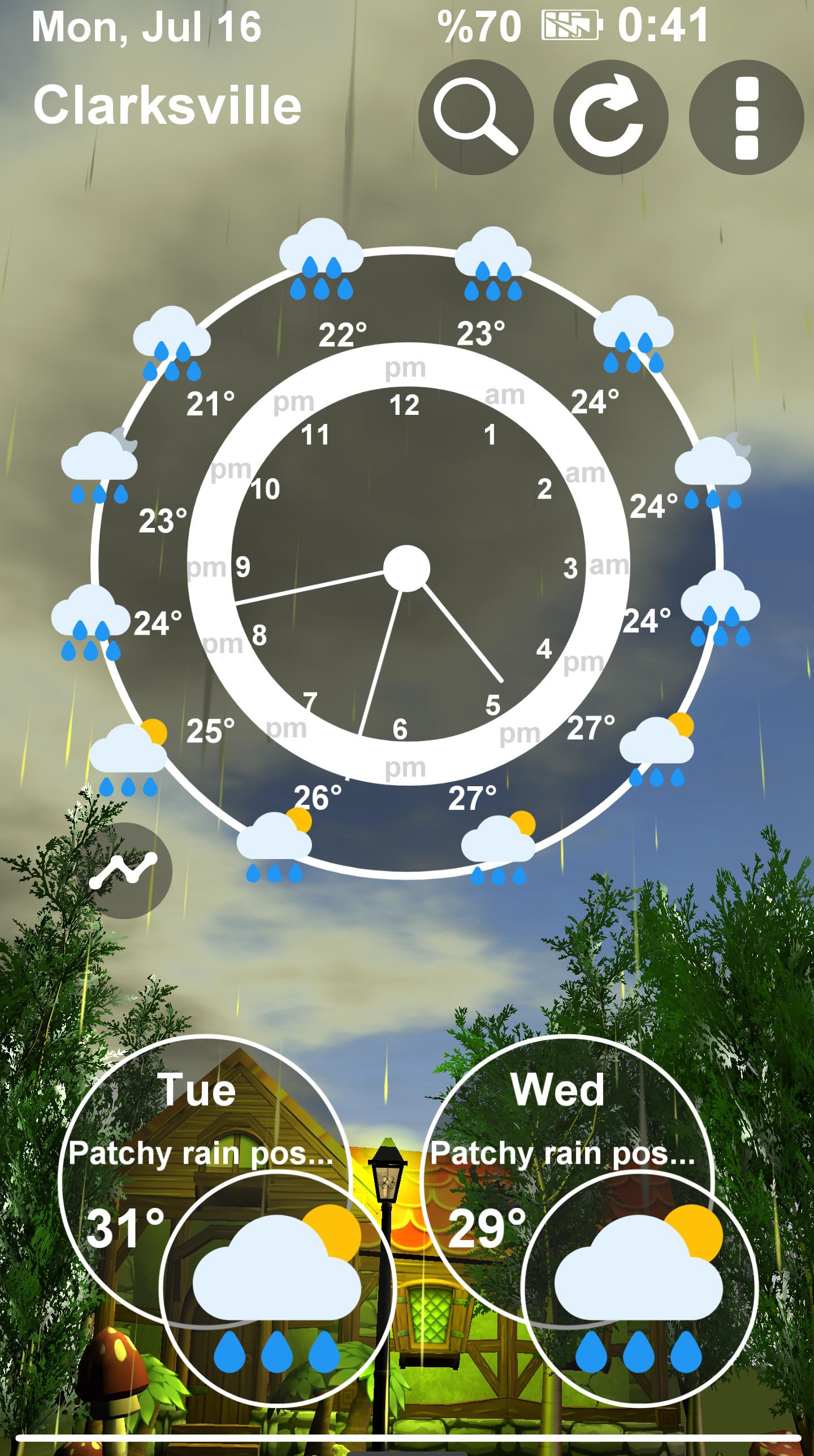 اسکرین شات 6 برنامه Animated 3D Weather