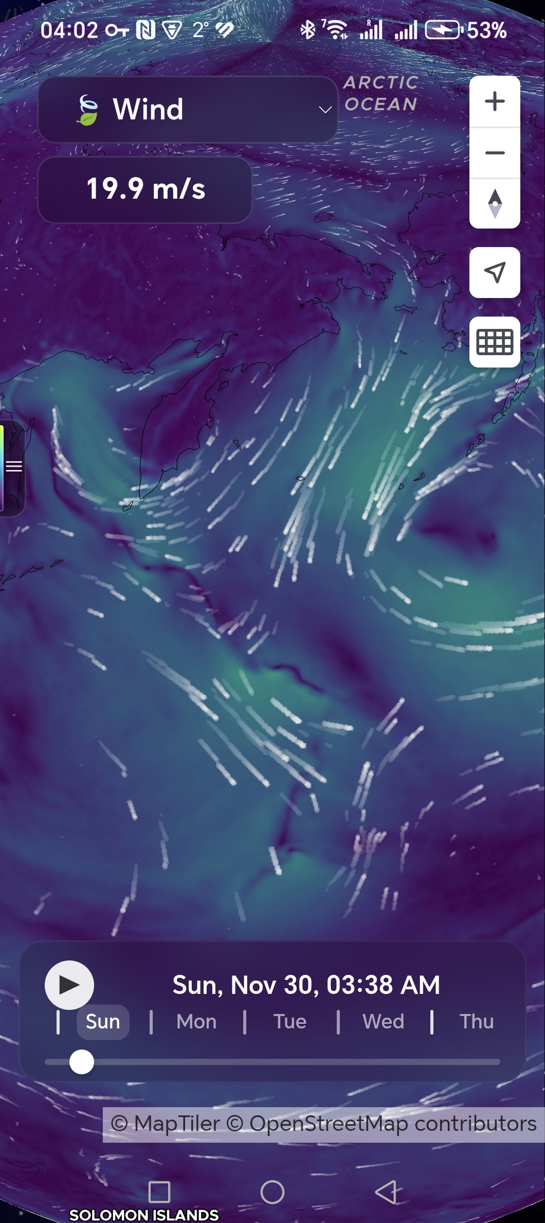 اسکرین شات 4 برنامه Animated 3D Weather