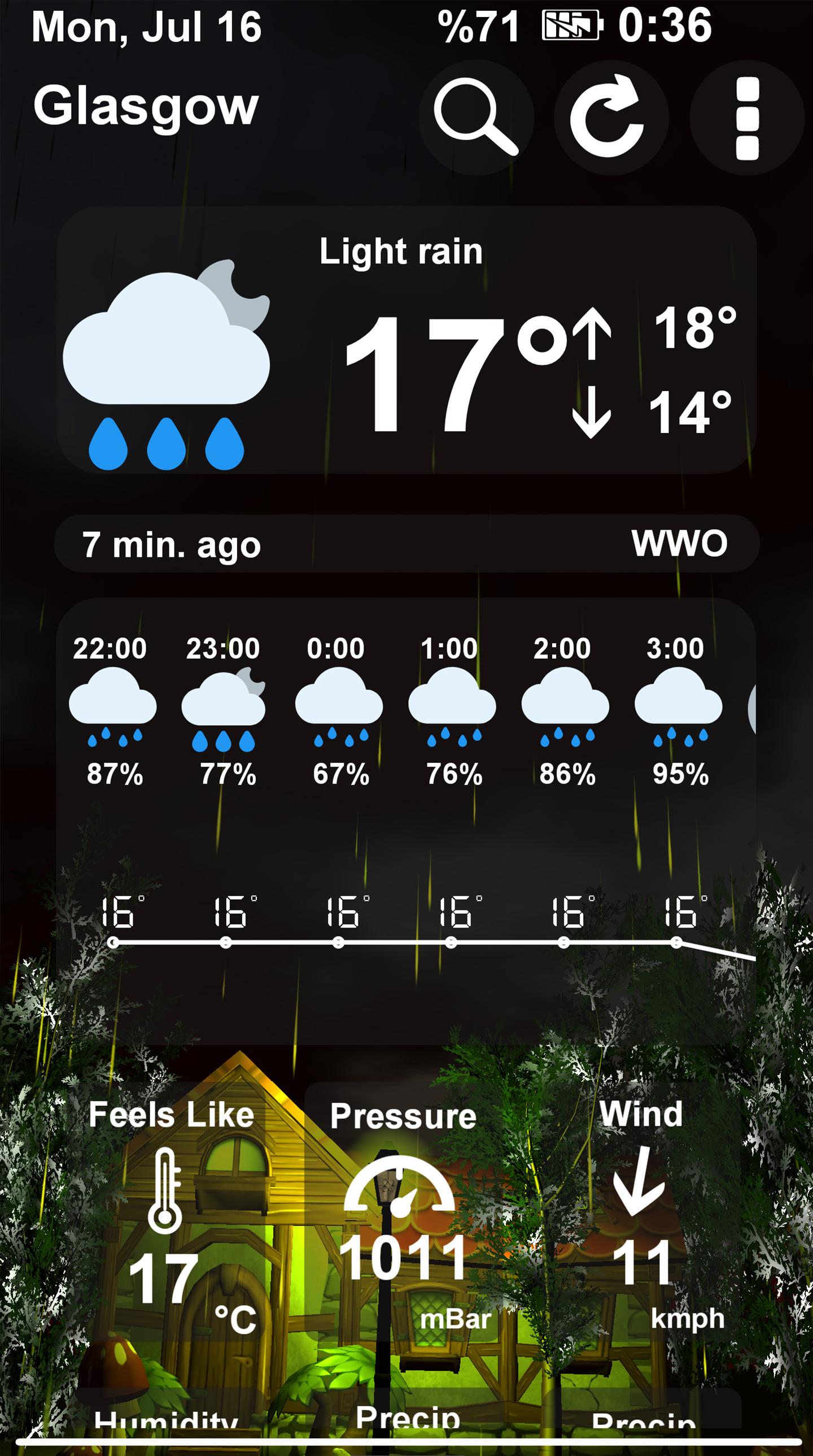 اسکرین شات 7 برنامه Animated 3D Weather