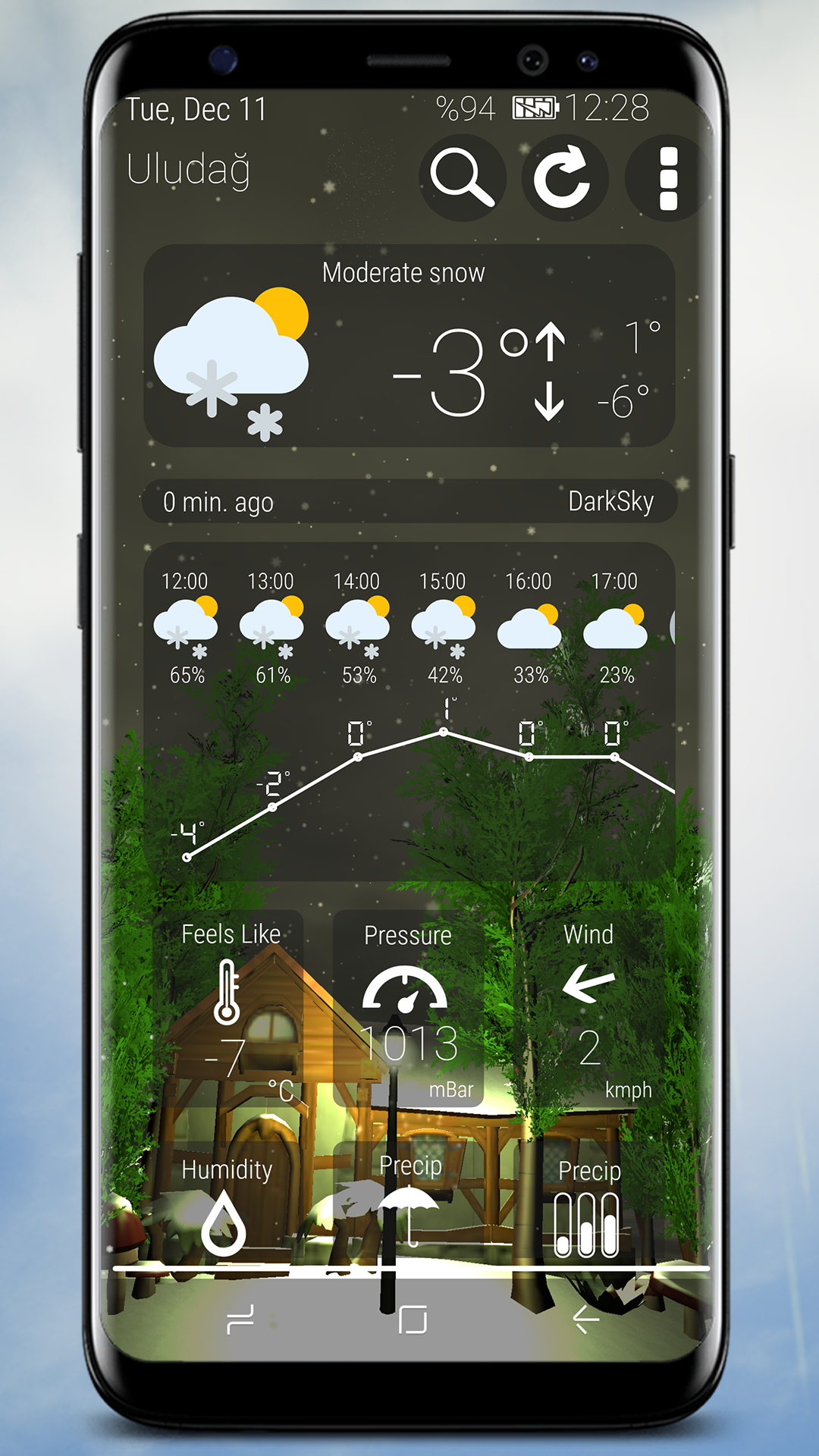 اسکرین شات 1 برنامه Animated 3D Weather