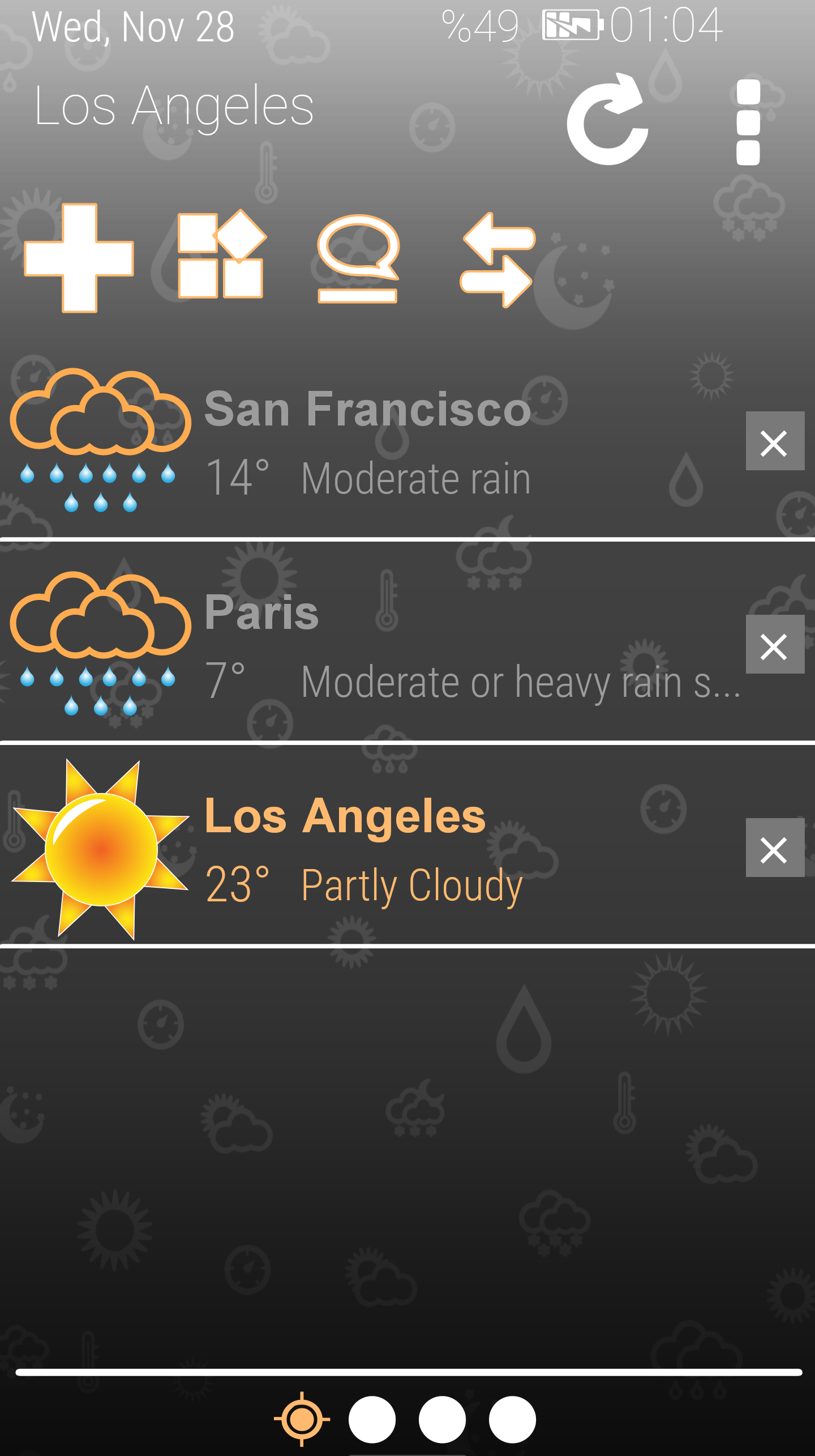 اسکرین شات 7 برنامه Weather Clock