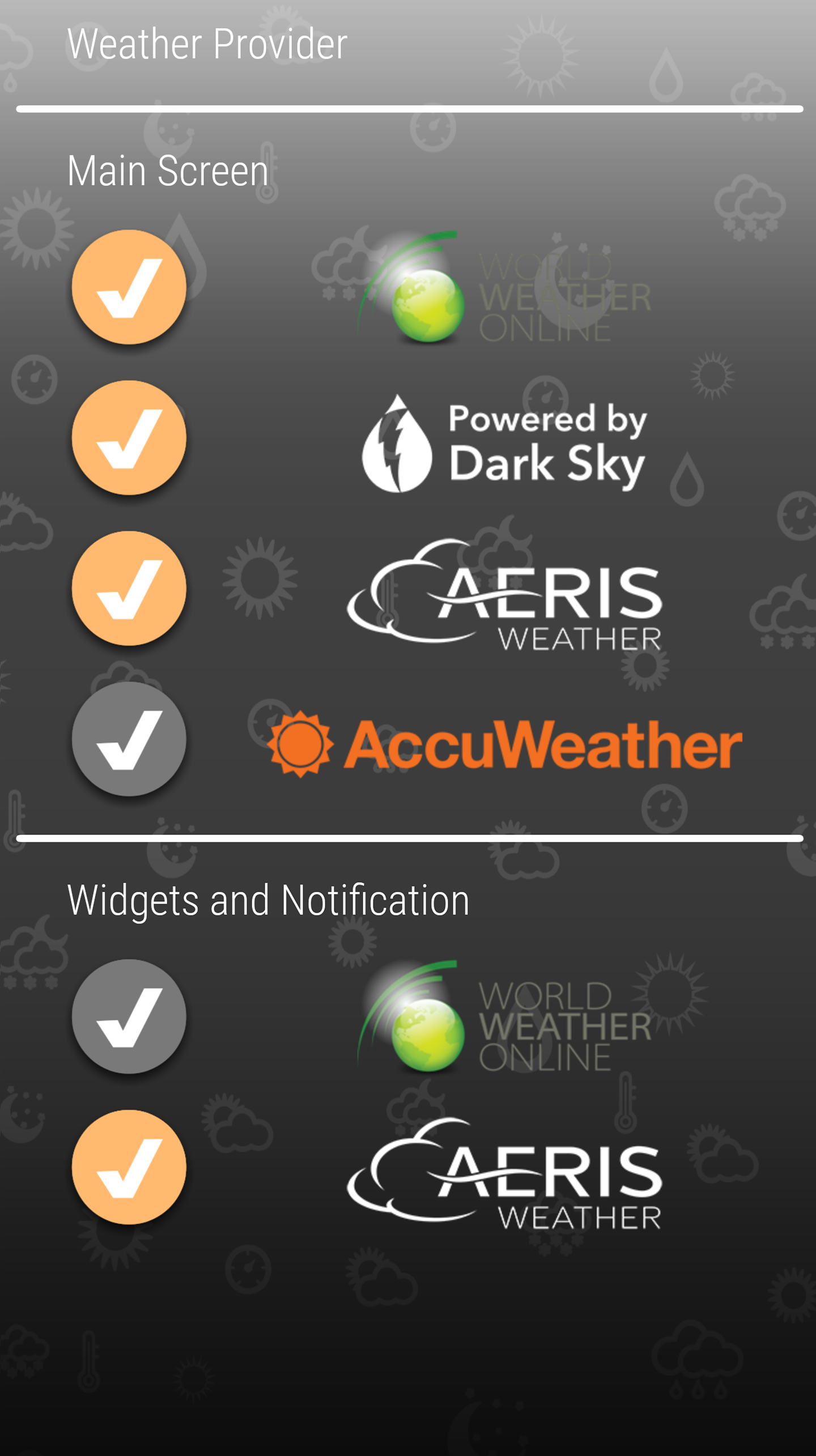 اسکرین شات 2 برنامه Weather Clock