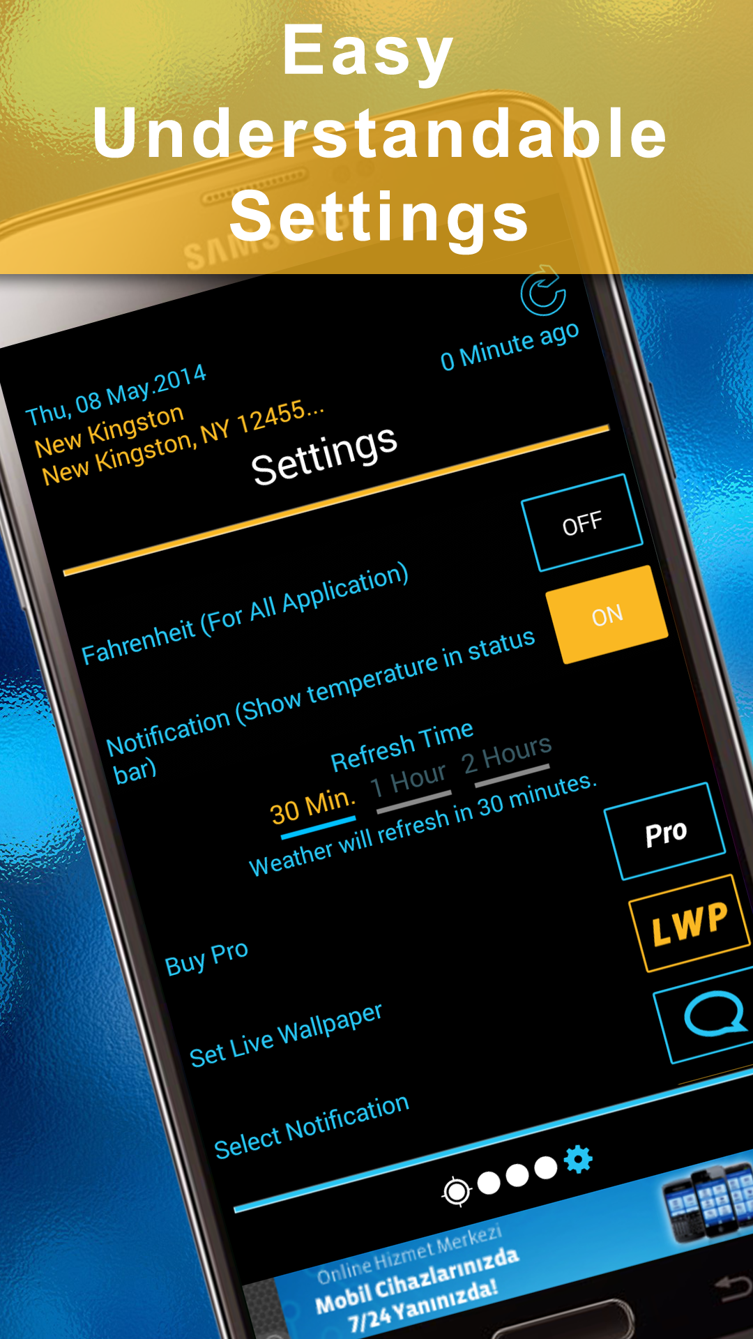 اسکرین شات 7 برنامه Weather Rise Clock 30+ Widgets