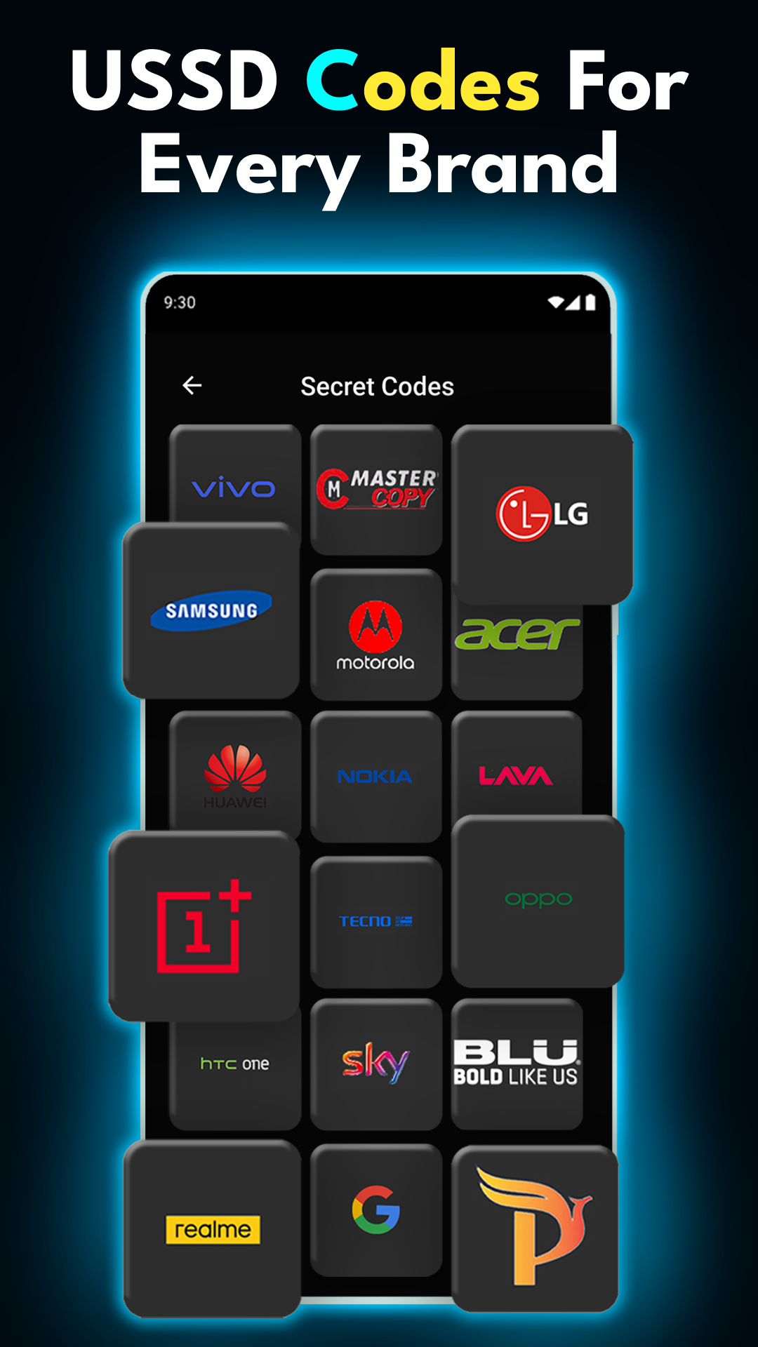 اسکرین شات 4 برنامه Secret Codes And Mobile Hacks
