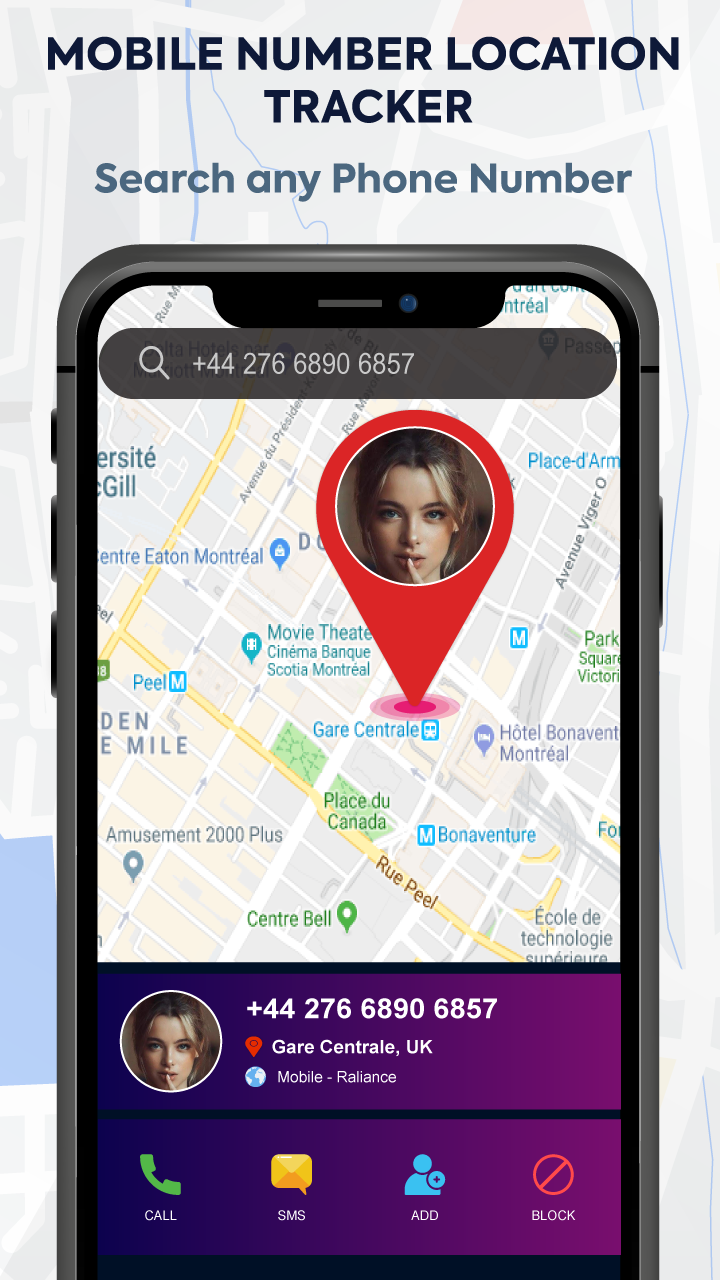 اسکرین شات 1 برنامه Mobile Number Location Tracker