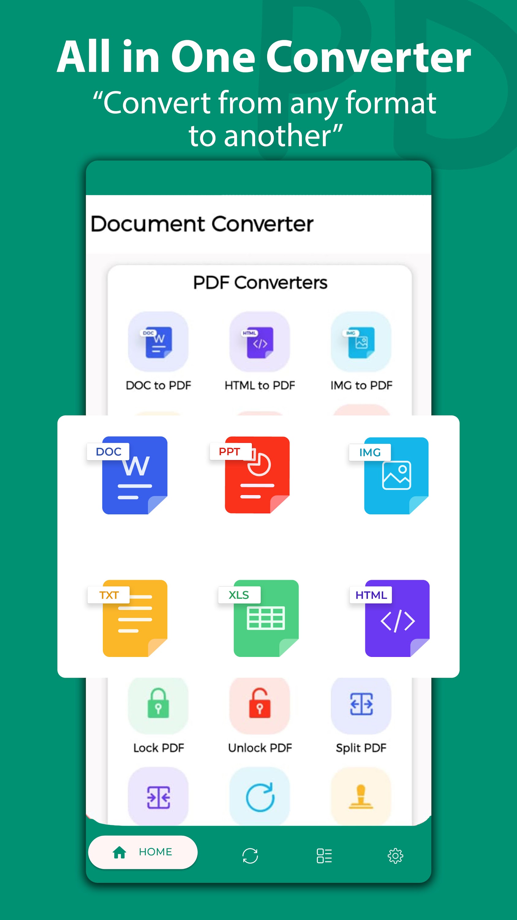 اسکرین شات 1 برنامه PDF Converter - Image to PDF