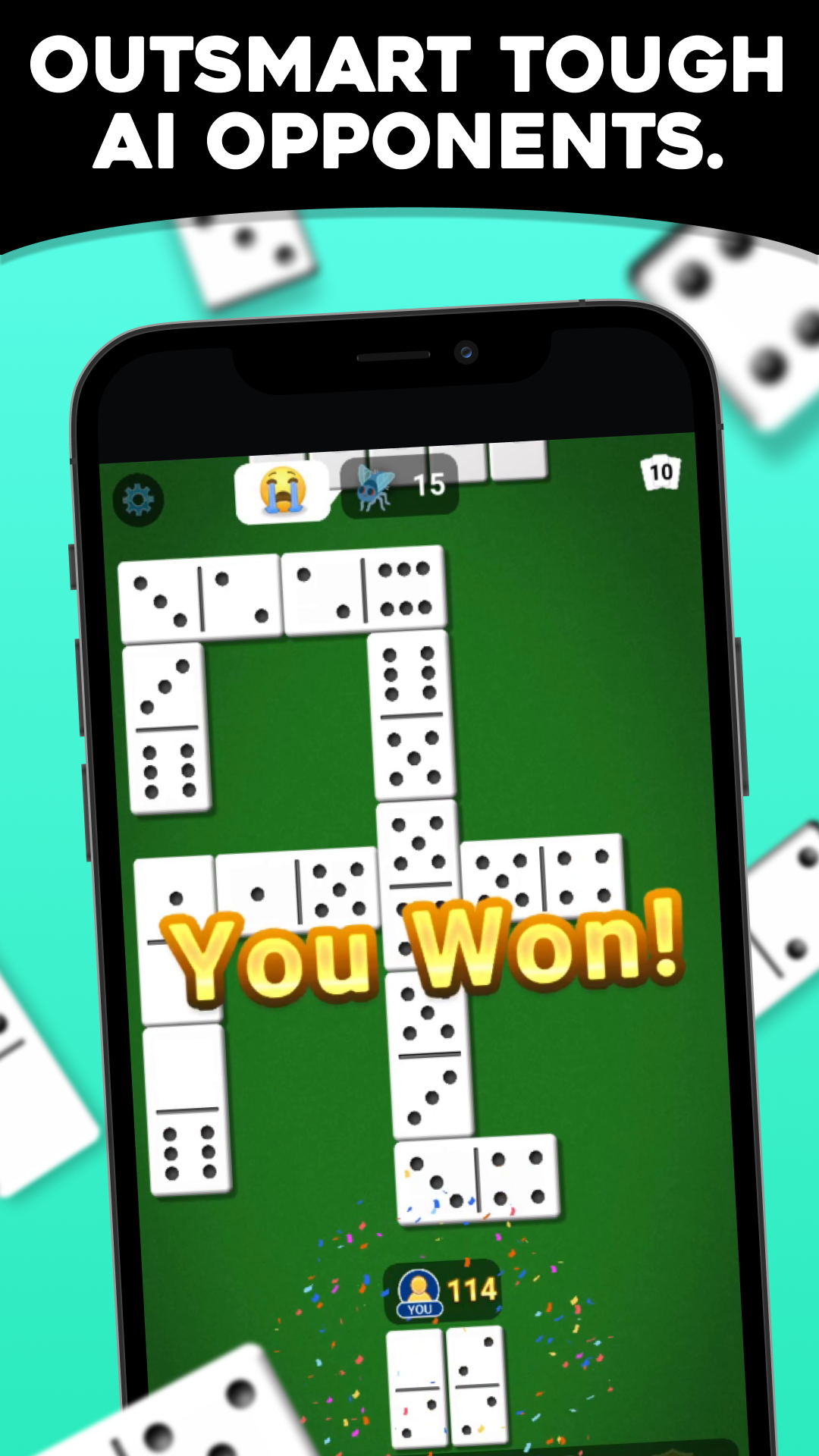 اسکرین شات 4 بازی Dominoes: Classic Tile Game🂑