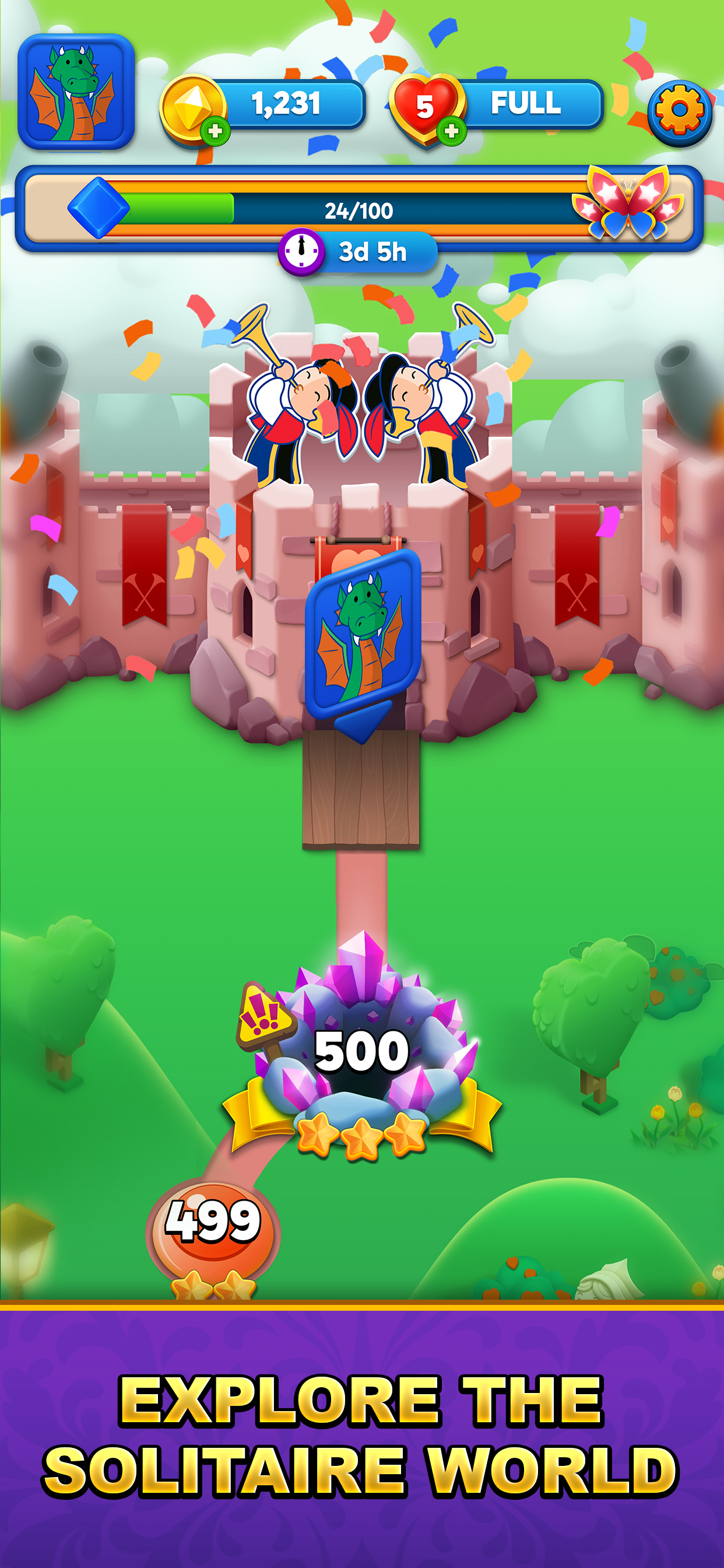 اسکرین شات 3 بازی Solitaire Match 3 Puzzle Game