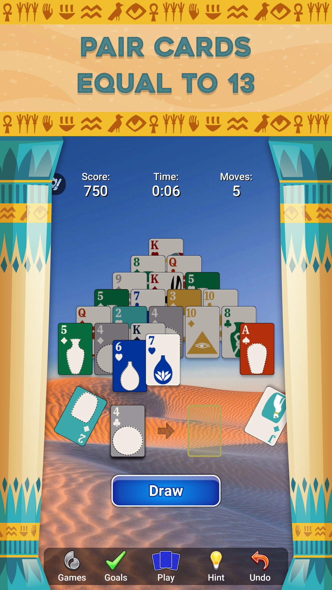 اسکرین شات 2 بازی Pyramid Solitaire - Card Games