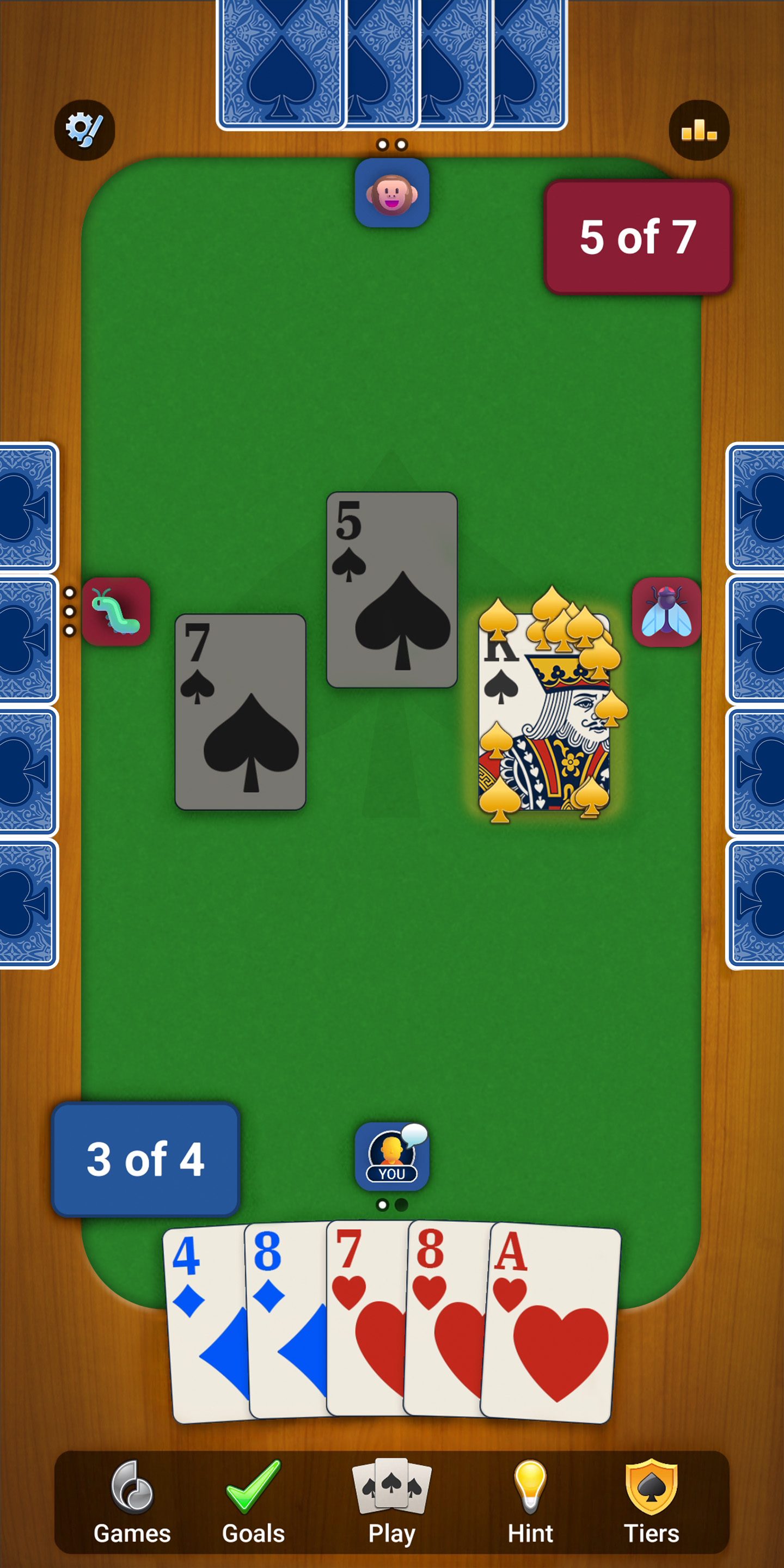 اسکرین شات 6 بازی Spades: Classic Card Games