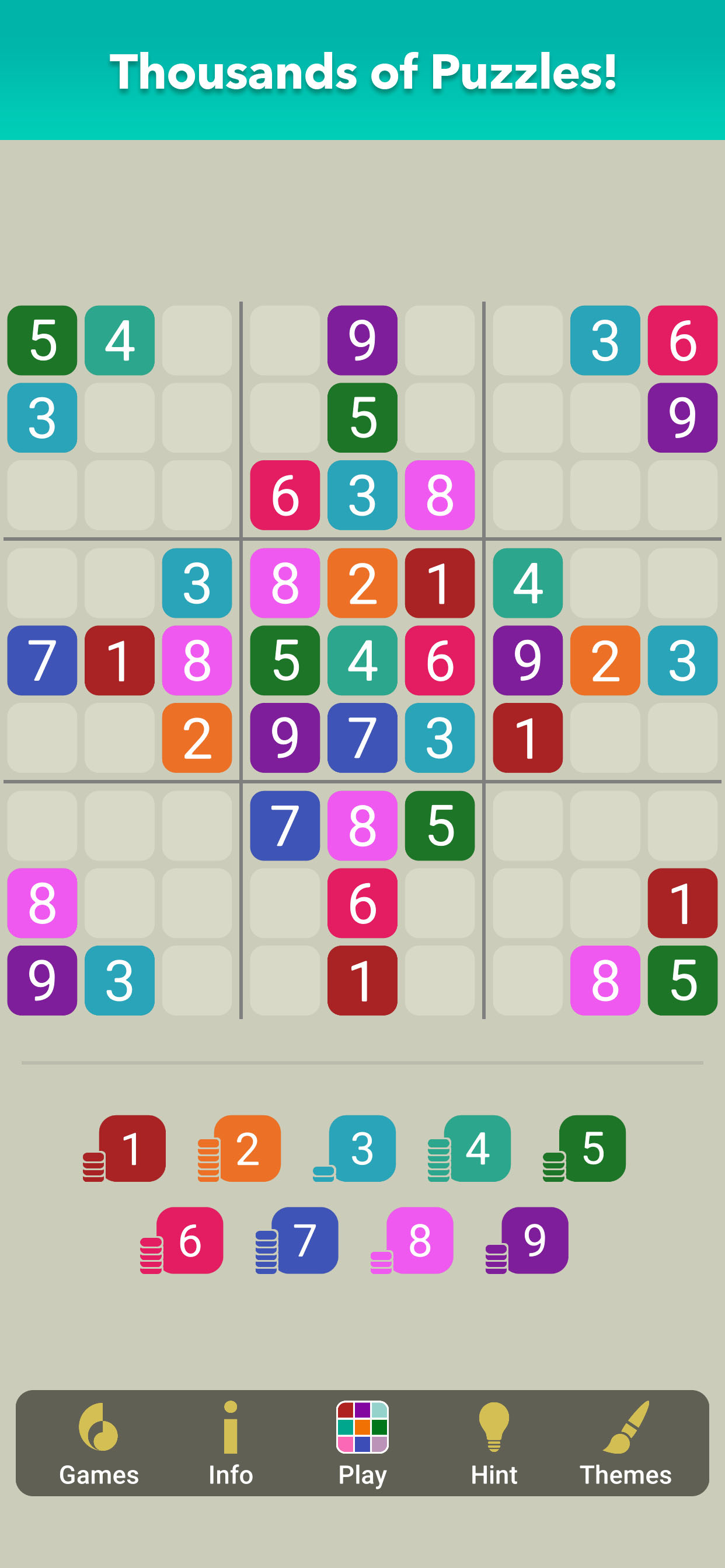 اسکرین شات 4 بازی Sudoku Color - Classic Puzzle!