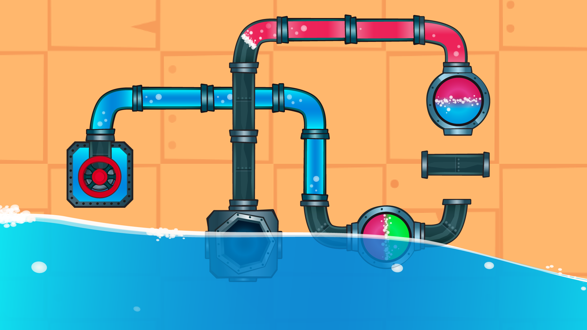 اسکرین شات 3 بازی Water Pipes