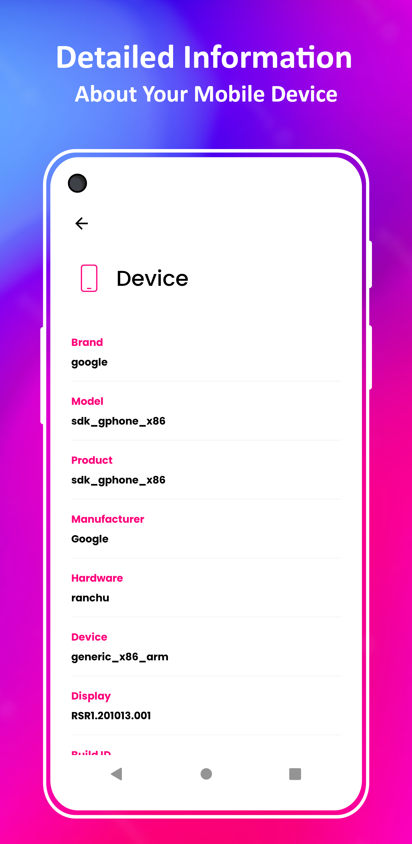 اسکرین شات 2 برنامه CPU-M Pro - Device Info