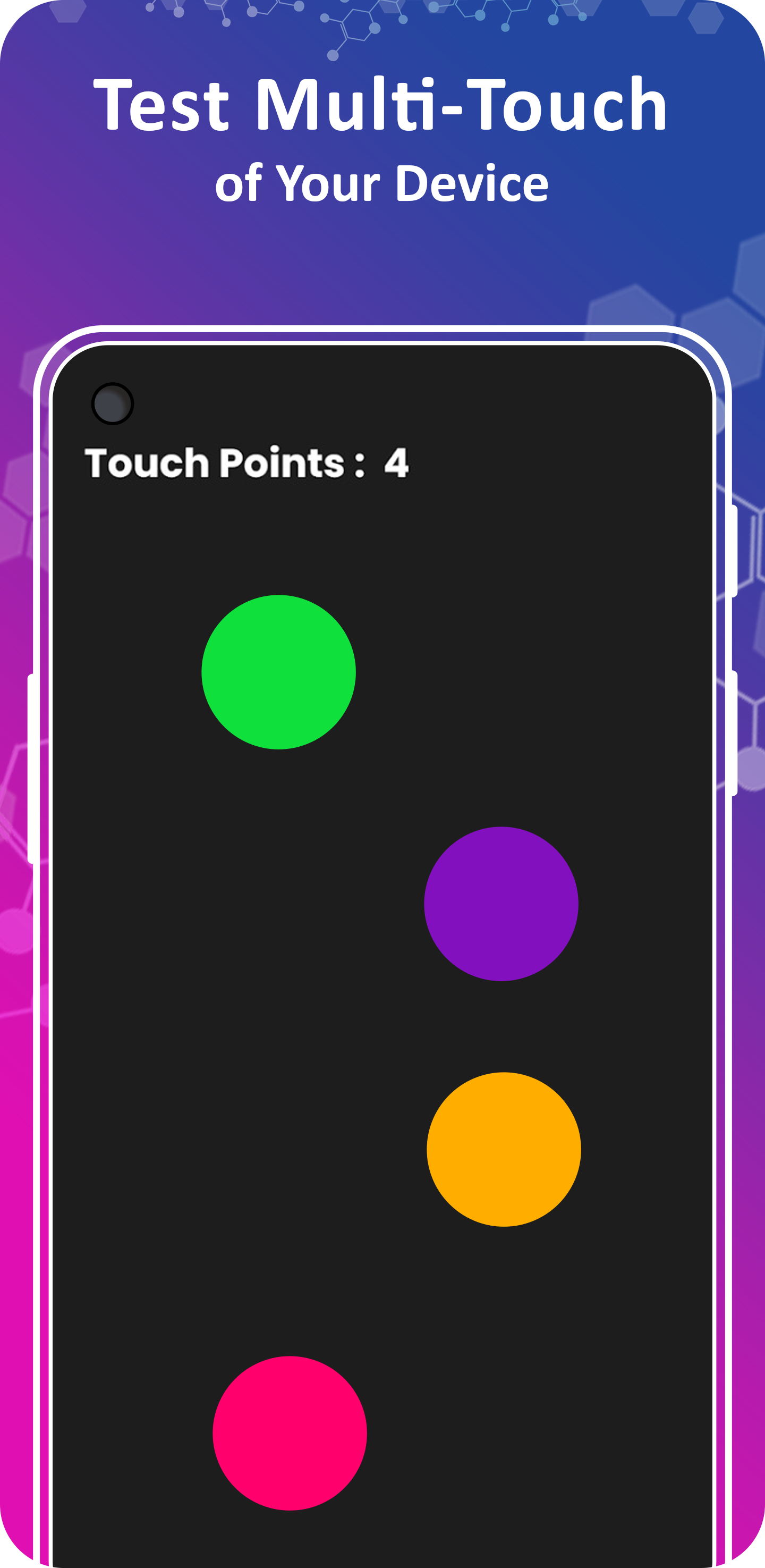 اسکرین شات 3 برنامه Touch Screen Test - Multi-Touc