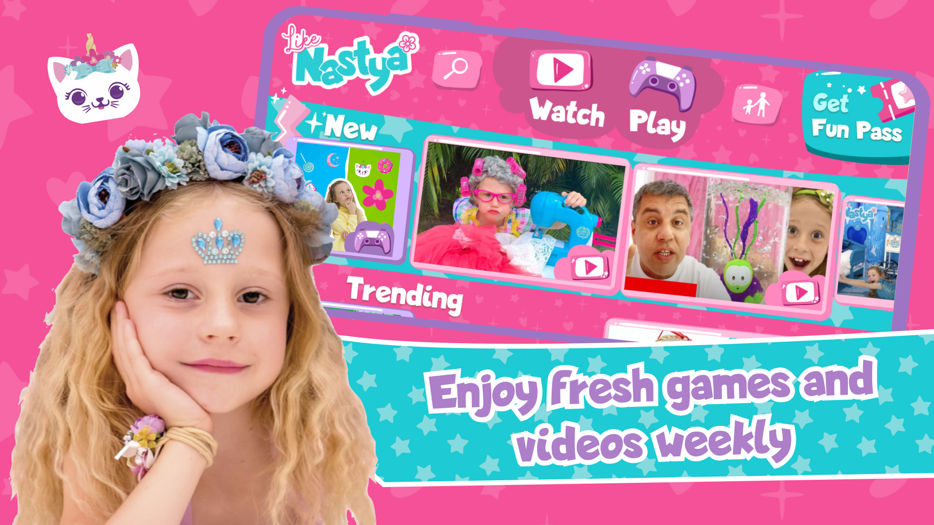 اسکرین شات 3 برنامه Like Nastya World games&video