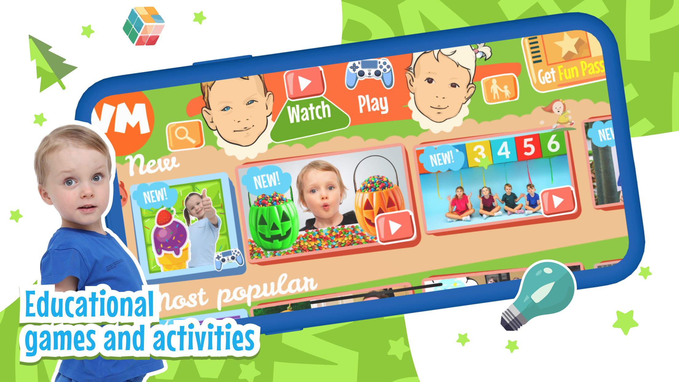 اسکرین شات 2 برنامه Vania Mania Kids Games & Video