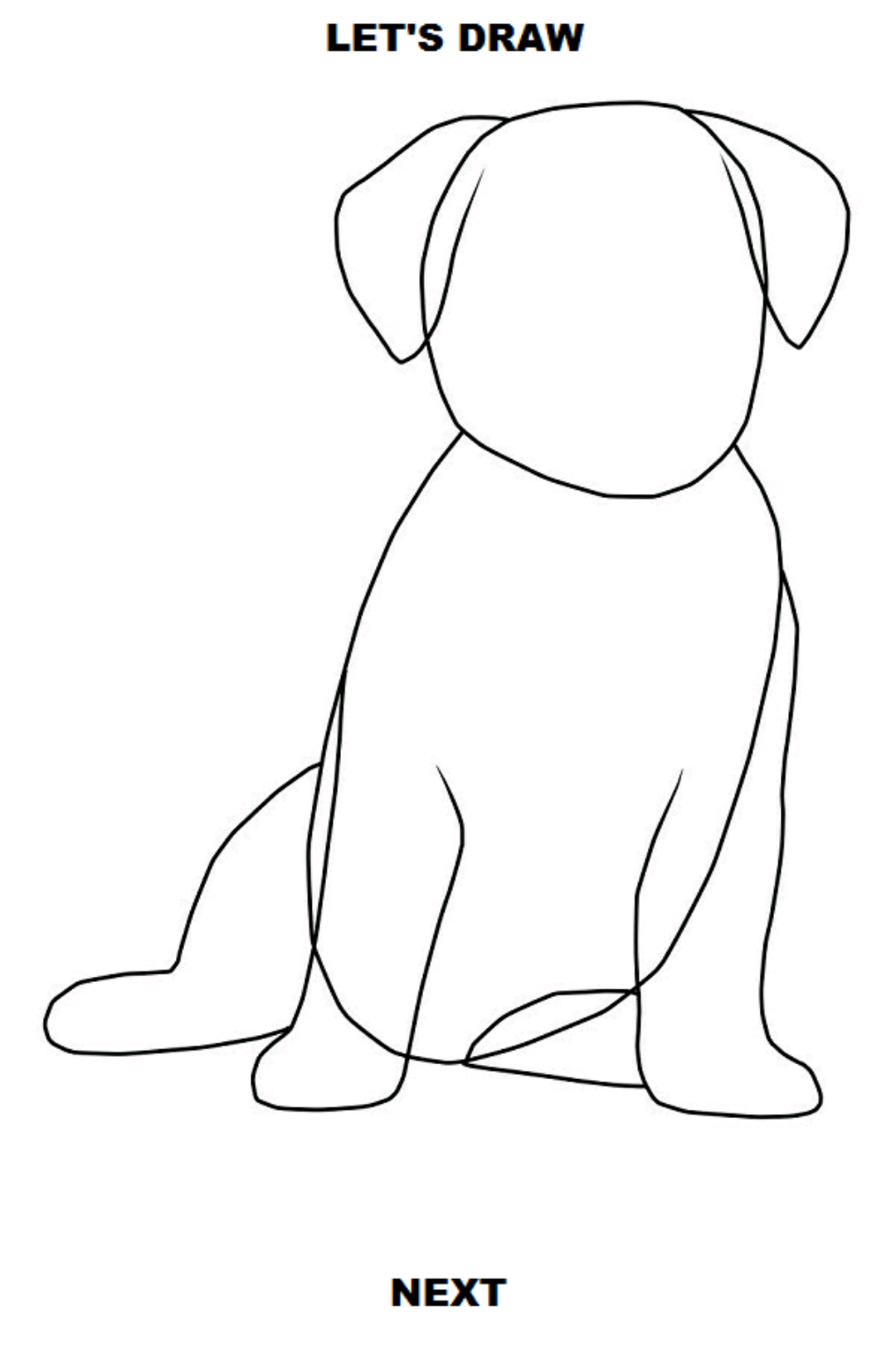 اسکرین شات 3 برنامه How to Draw Dogs