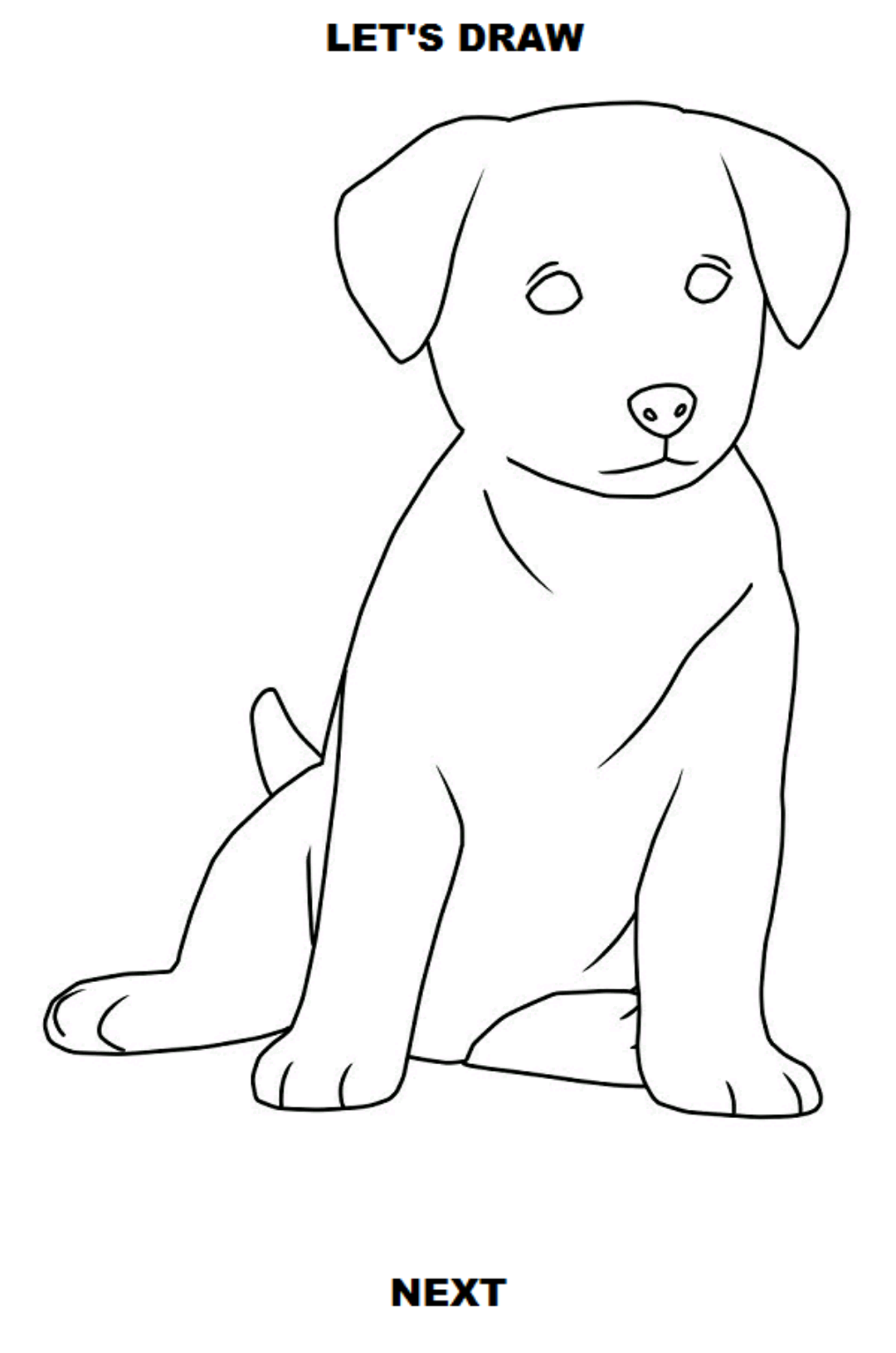 اسکرین شات 5 برنامه How to Draw Dogs