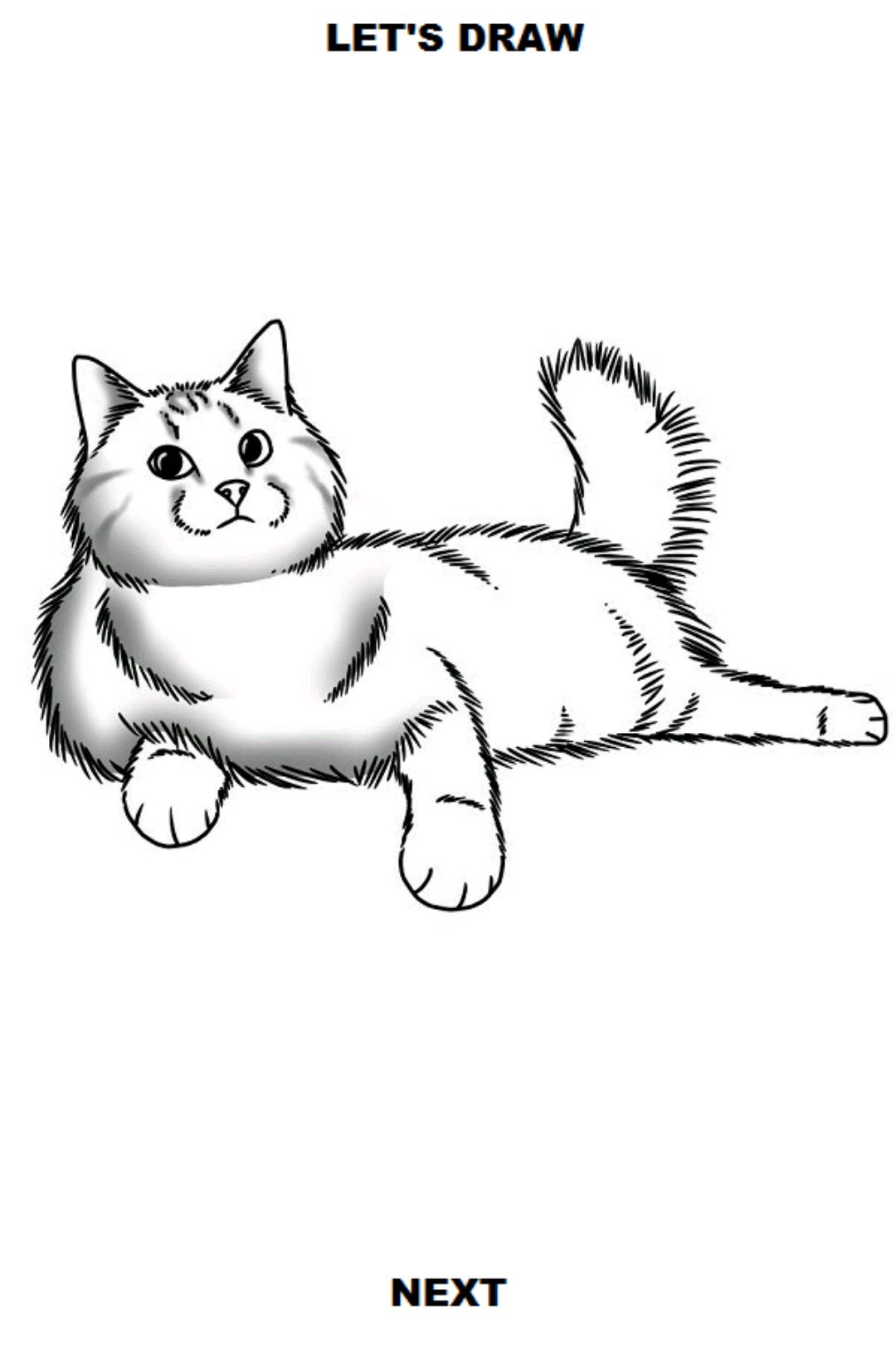 اسکرین شات 6 برنامه How to Draw Cats