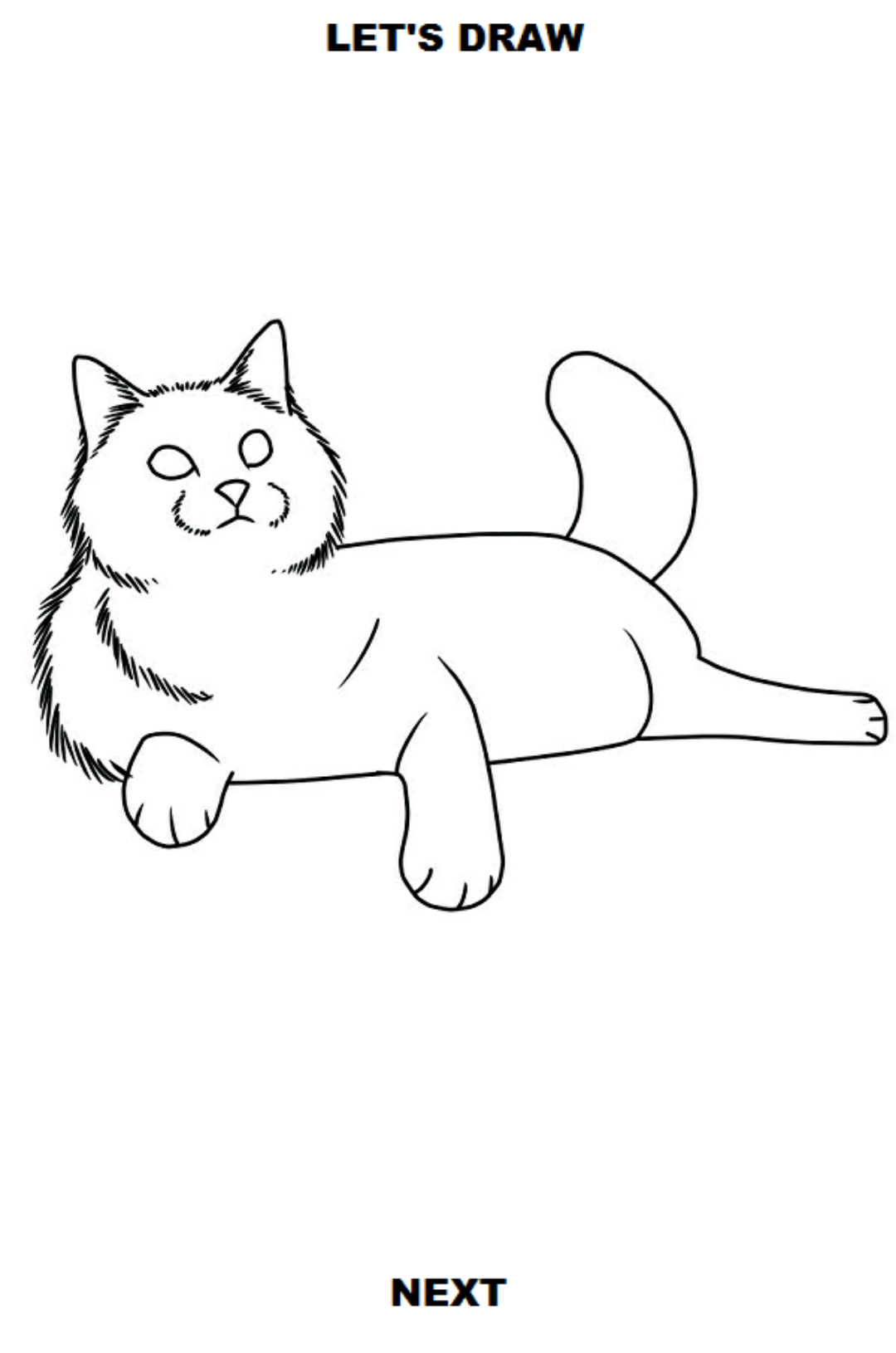 اسکرین شات 5 برنامه How to Draw Cats