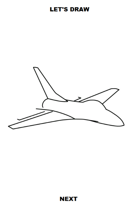 اسکرین شات 4 برنامه Draw Aircrafts: Jet