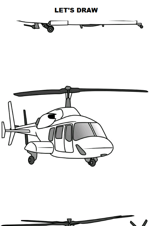 اسکرین شات 1 برنامه Draw Aircrafts: Helicopter