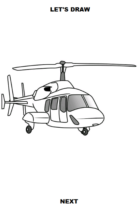اسکرین شات 5 برنامه Draw Aircrafts: Helicopter
