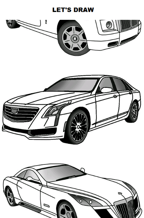 اسکرین شات 1 برنامه Draw Cars: Luxury