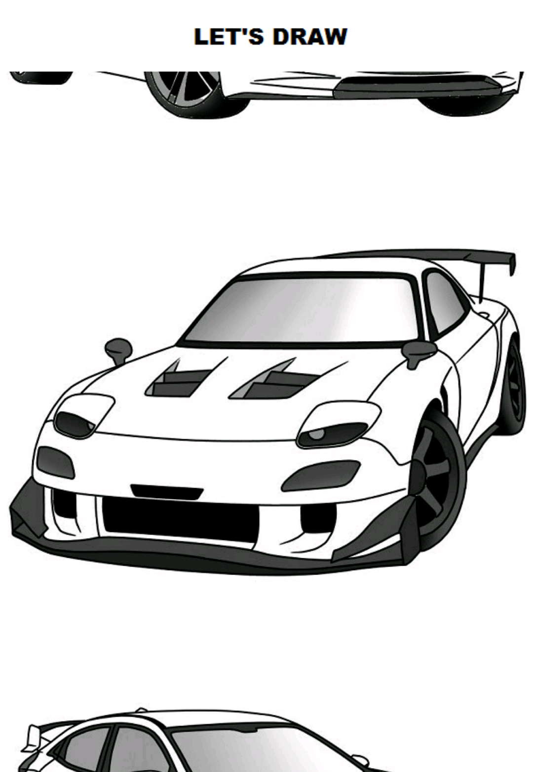 اسکرین شات 1 برنامه Draw Cars: Sport
