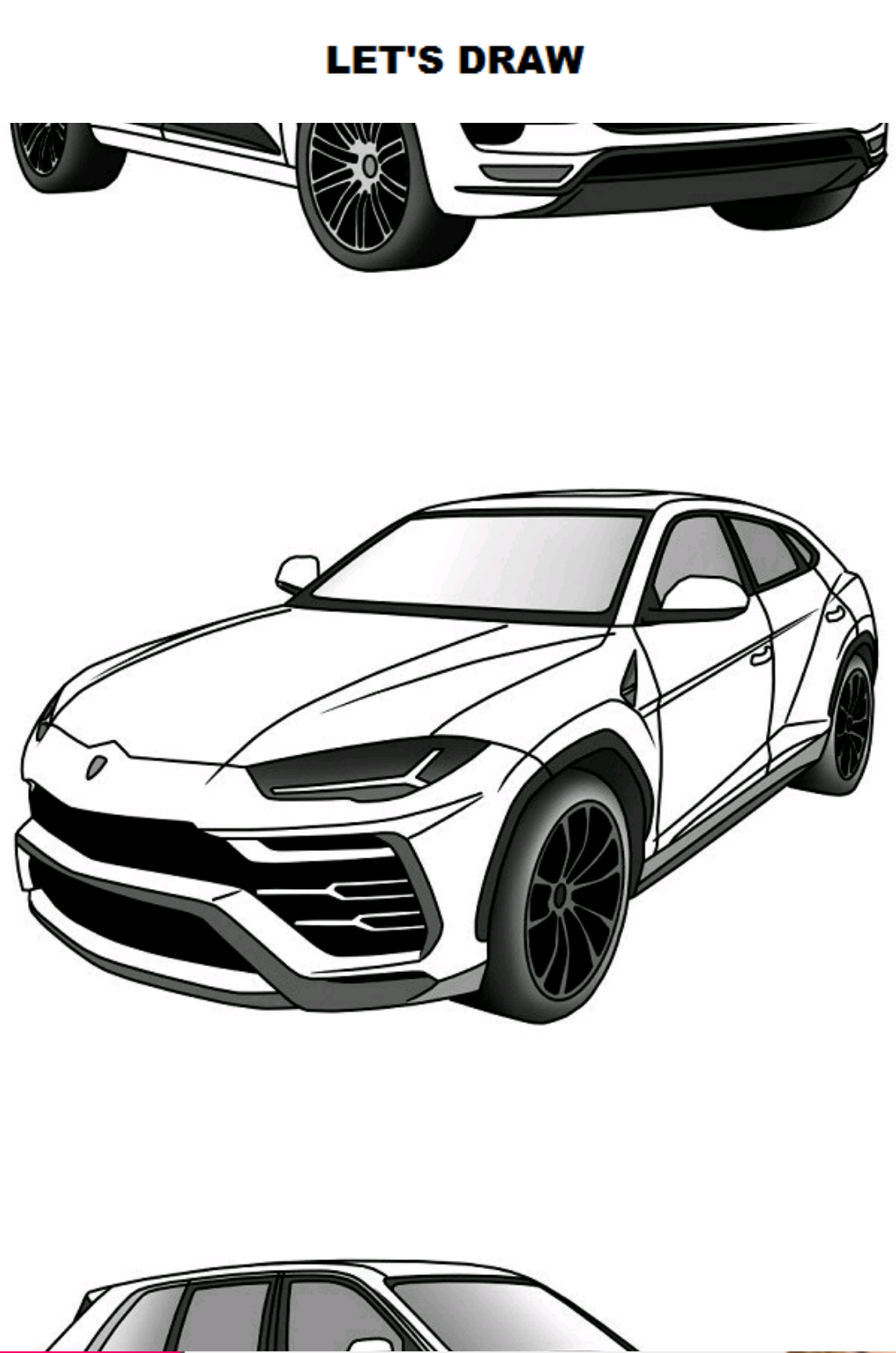 اسکرین شات 1 برنامه Draw Cars: SUV