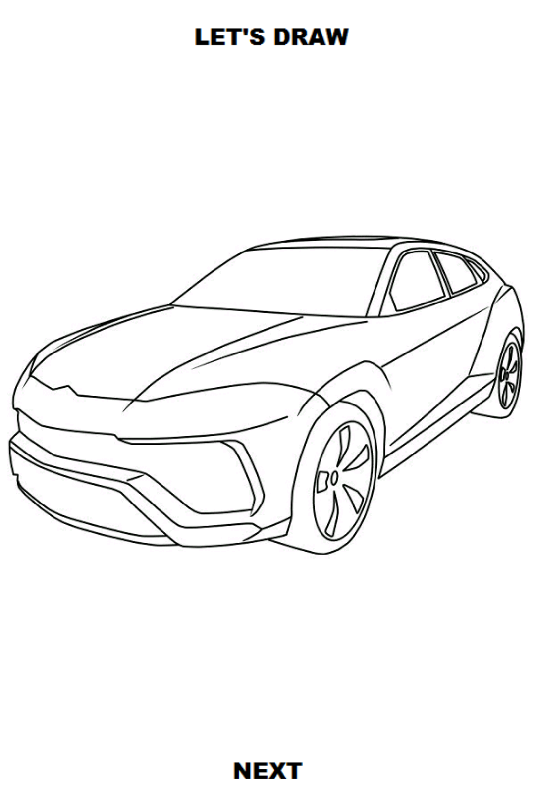 اسکرین شات 4 برنامه Draw Cars: SUV
