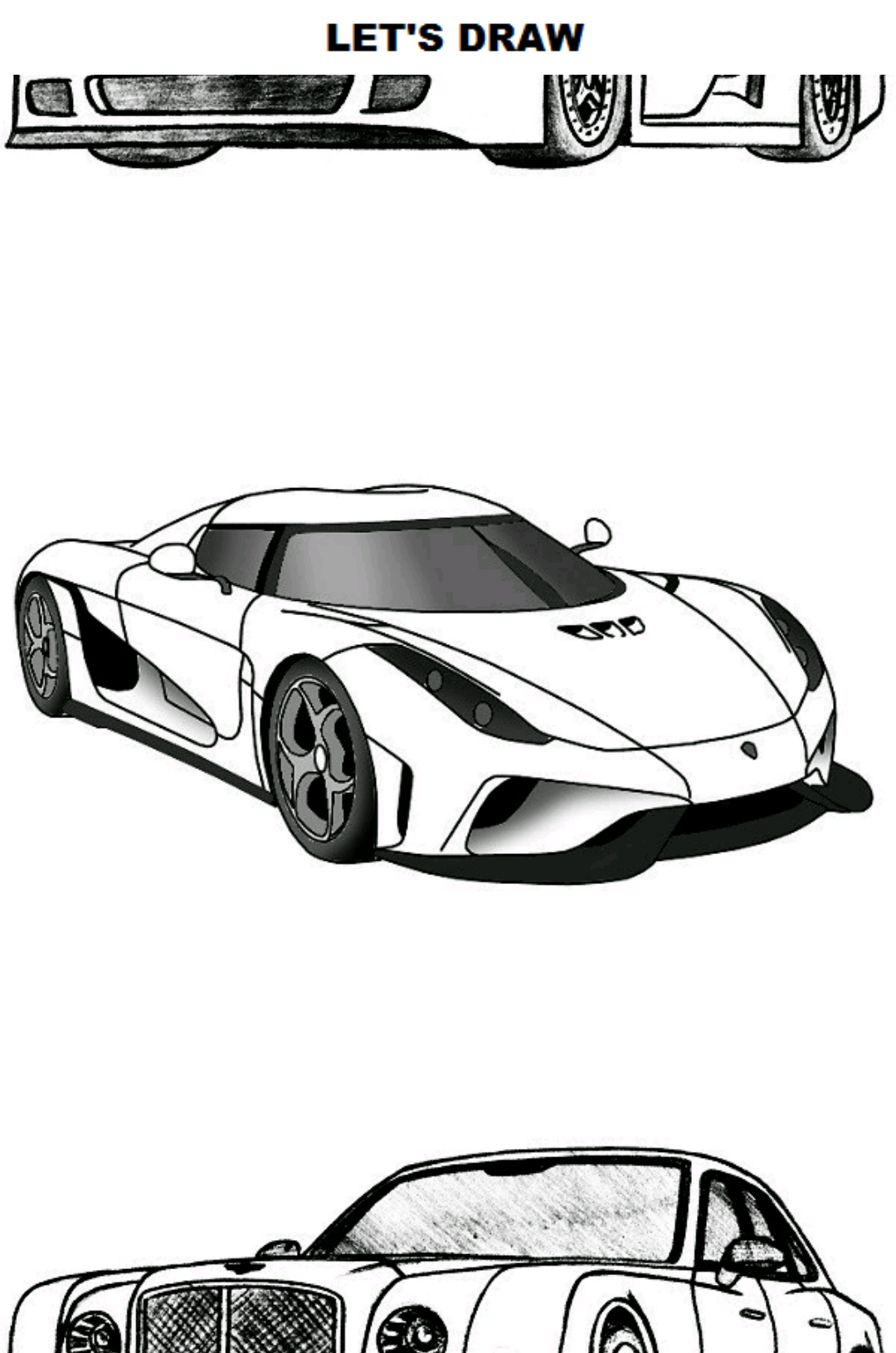 اسکرین شات 1 برنامه How to Draw Cars 2
