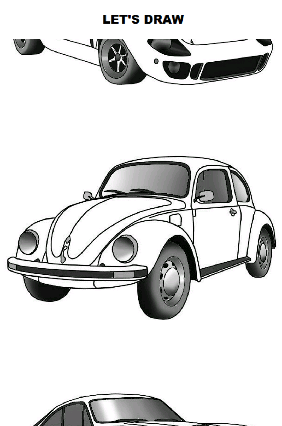 اسکرین شات 1 برنامه Draw Cars: Classic
