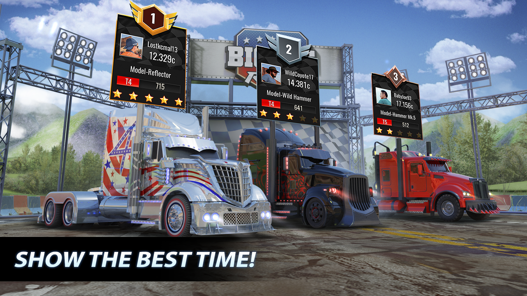 اسکرین شات 3 بازی Big Rig Racing: Drag racing