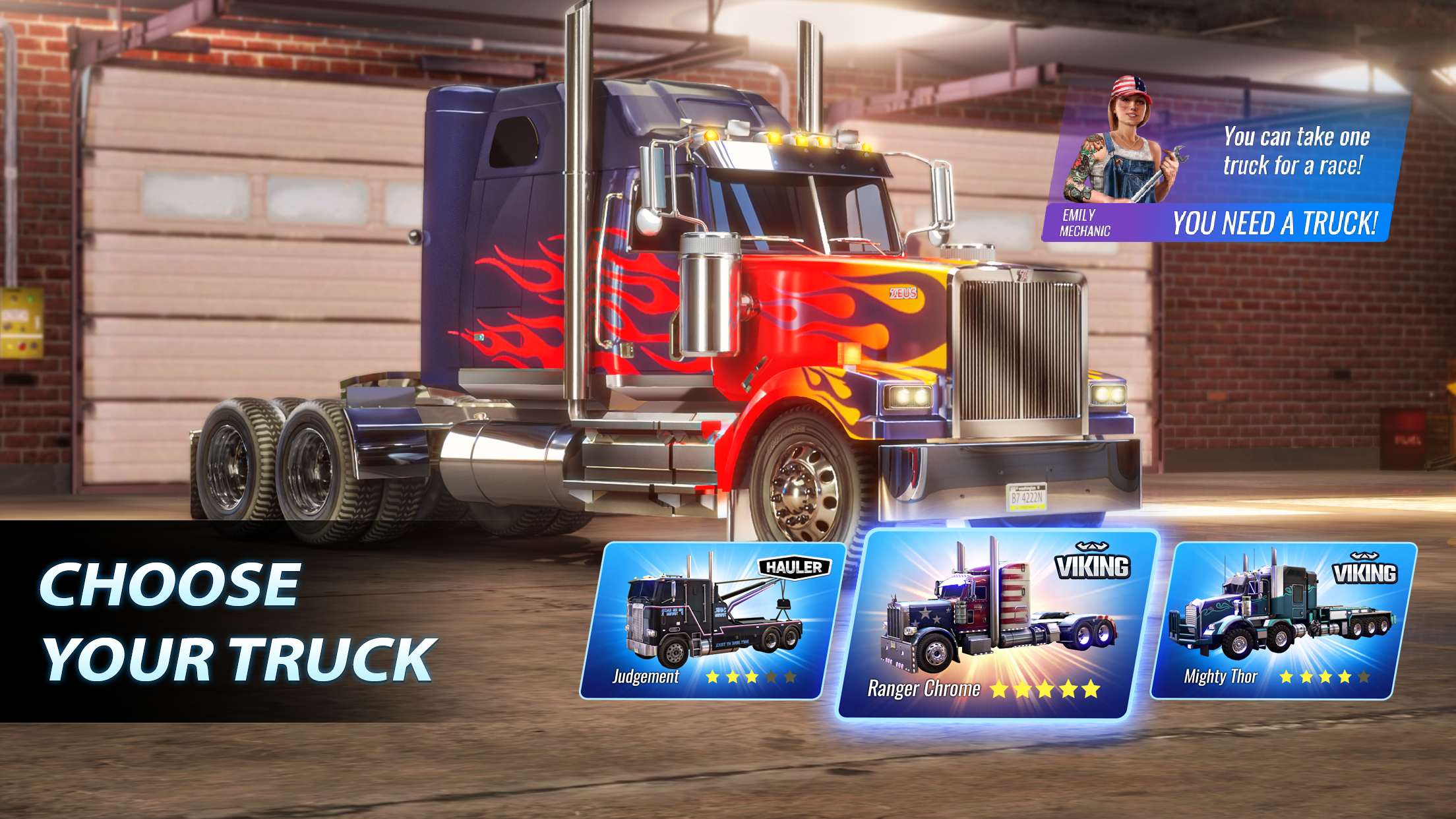 اسکرین شات 2 بازی Big Rig Racing: Drag racing