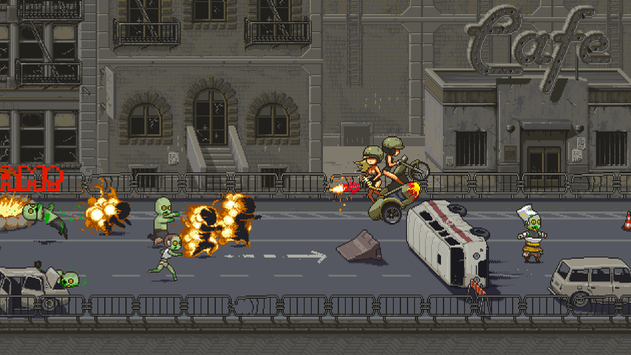 اسکرین شات 5 بازی Dead Ahead: Zombie bike racing