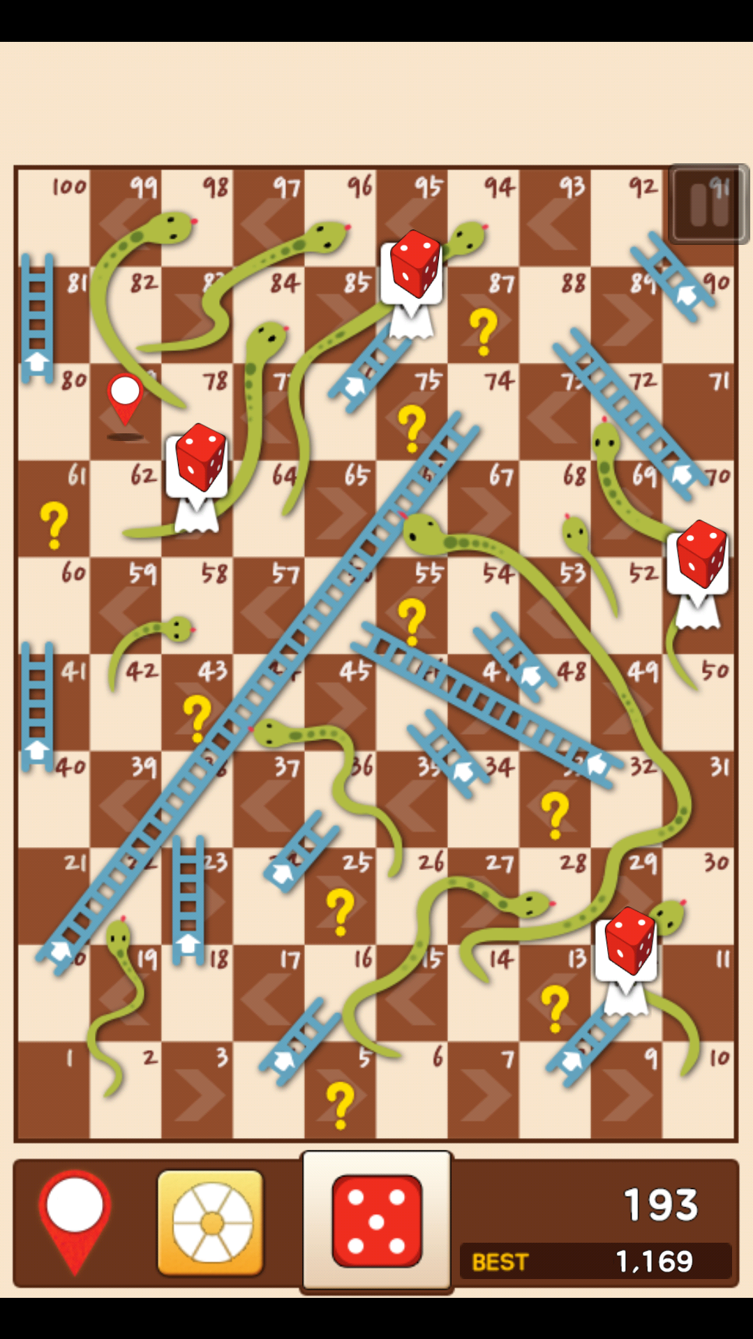 اسکرین شات 5 بازی Snakes & Ladders King