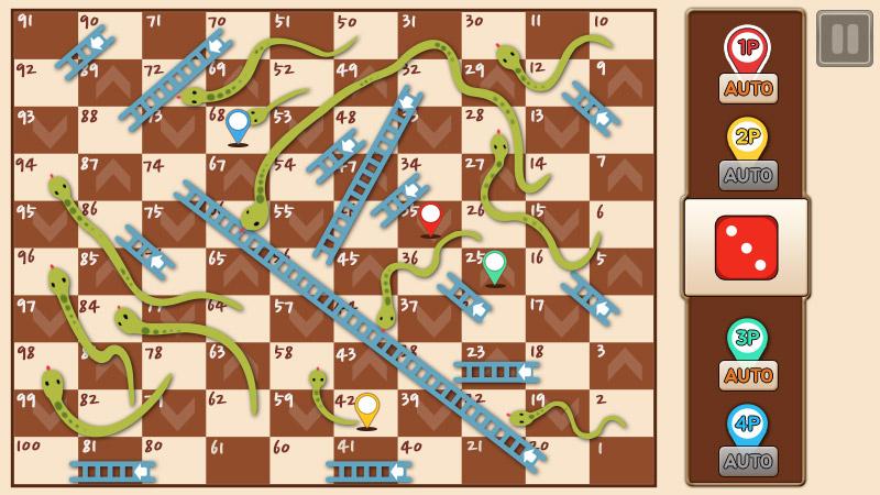 اسکرین شات 1 بازی Snakes & Ladders King