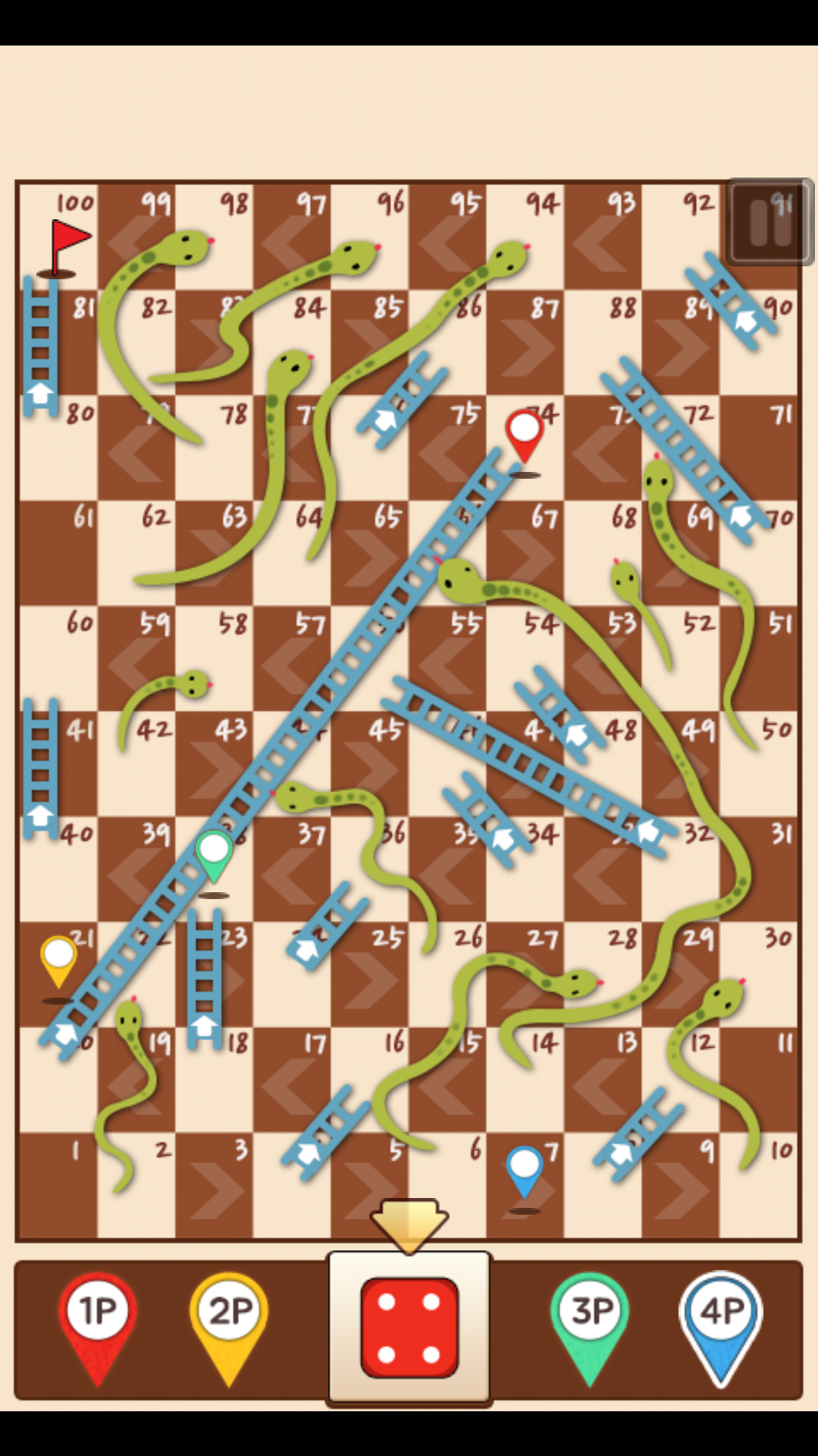 اسکرین شات 6 بازی Snakes & Ladders King