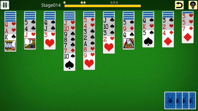 اسکرین شات 2 بازی Spider Solitaire King