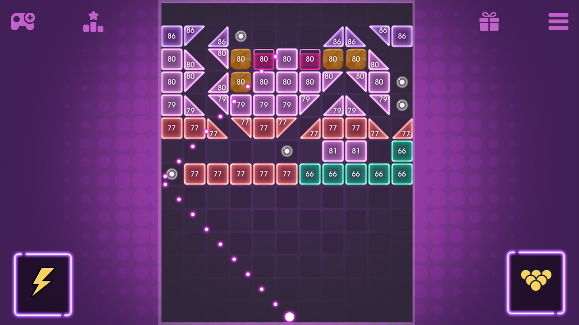 اسکرین شات 2 بازی Bricks Breaker Dash