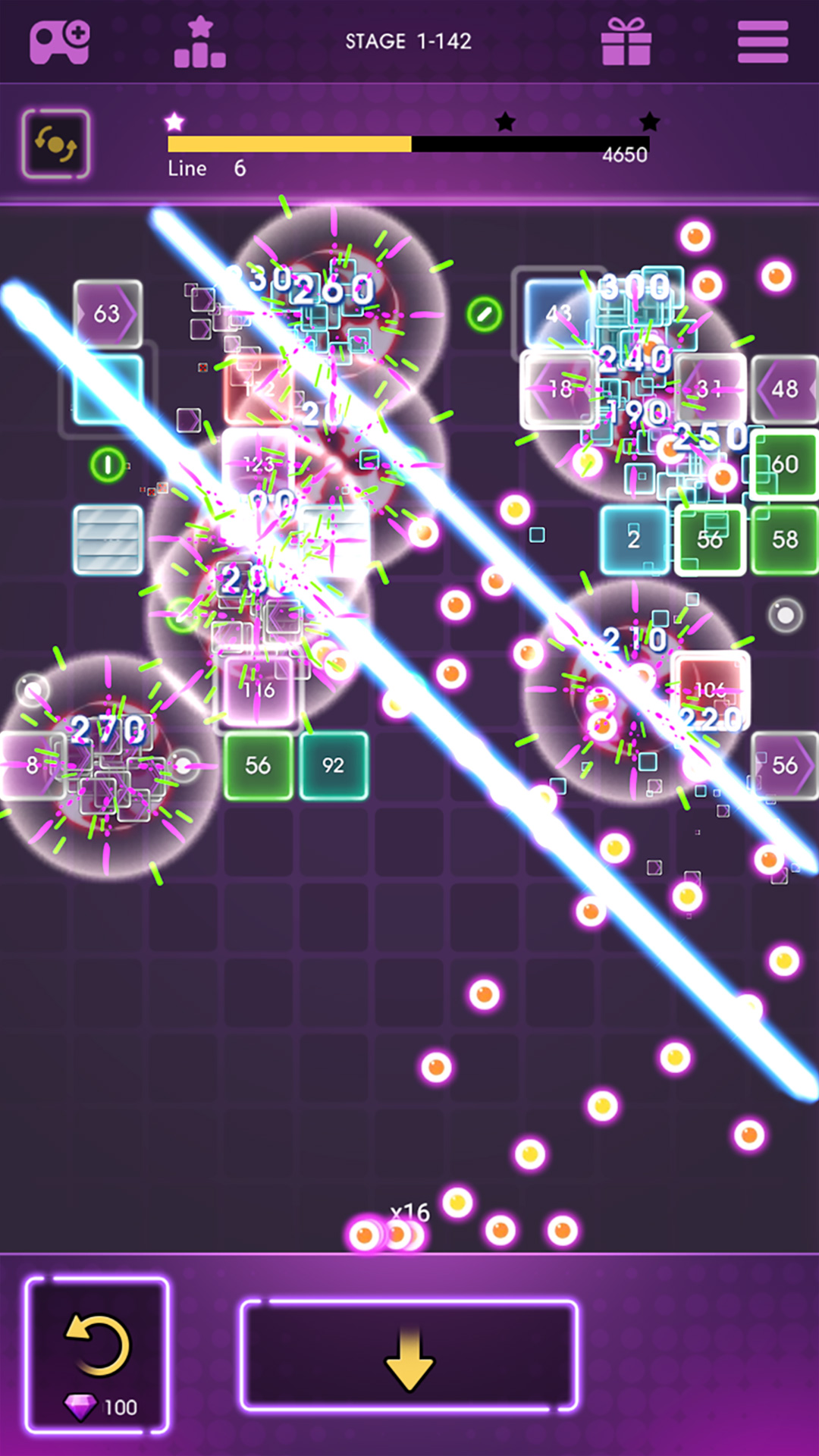 اسکرین شات 6 بازی Bricks Breaker Dash