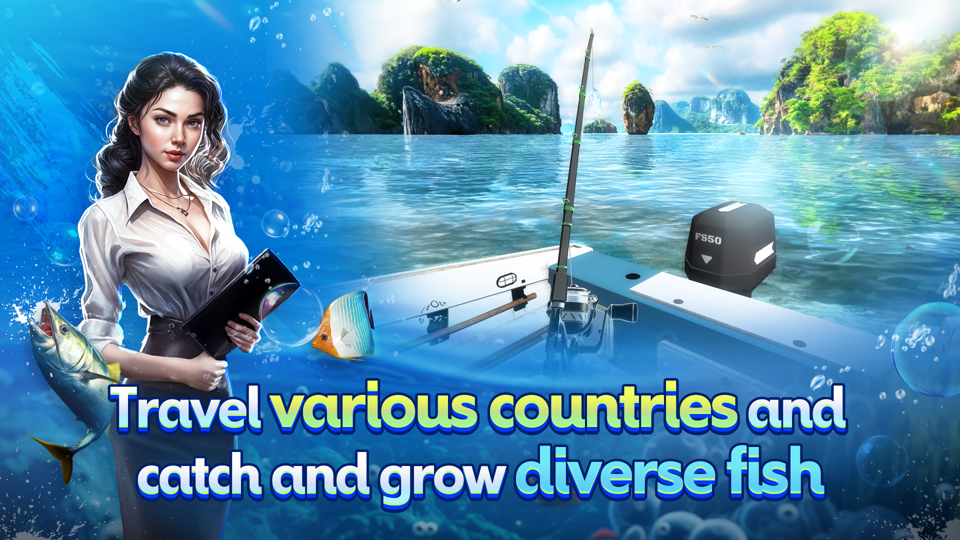 اسکرین شات 1 بازی World Fishing