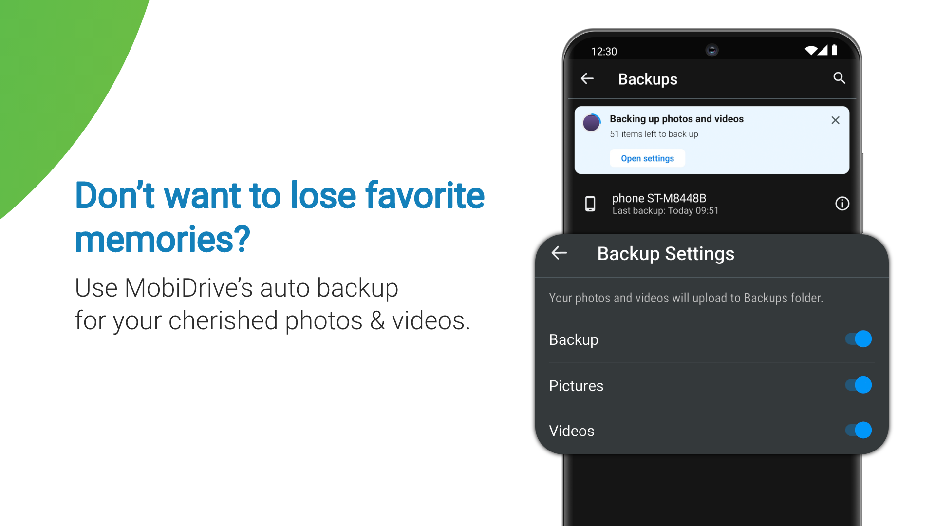 اسکرین شات 3 برنامه MobiDrive Cloud Storage & Sync